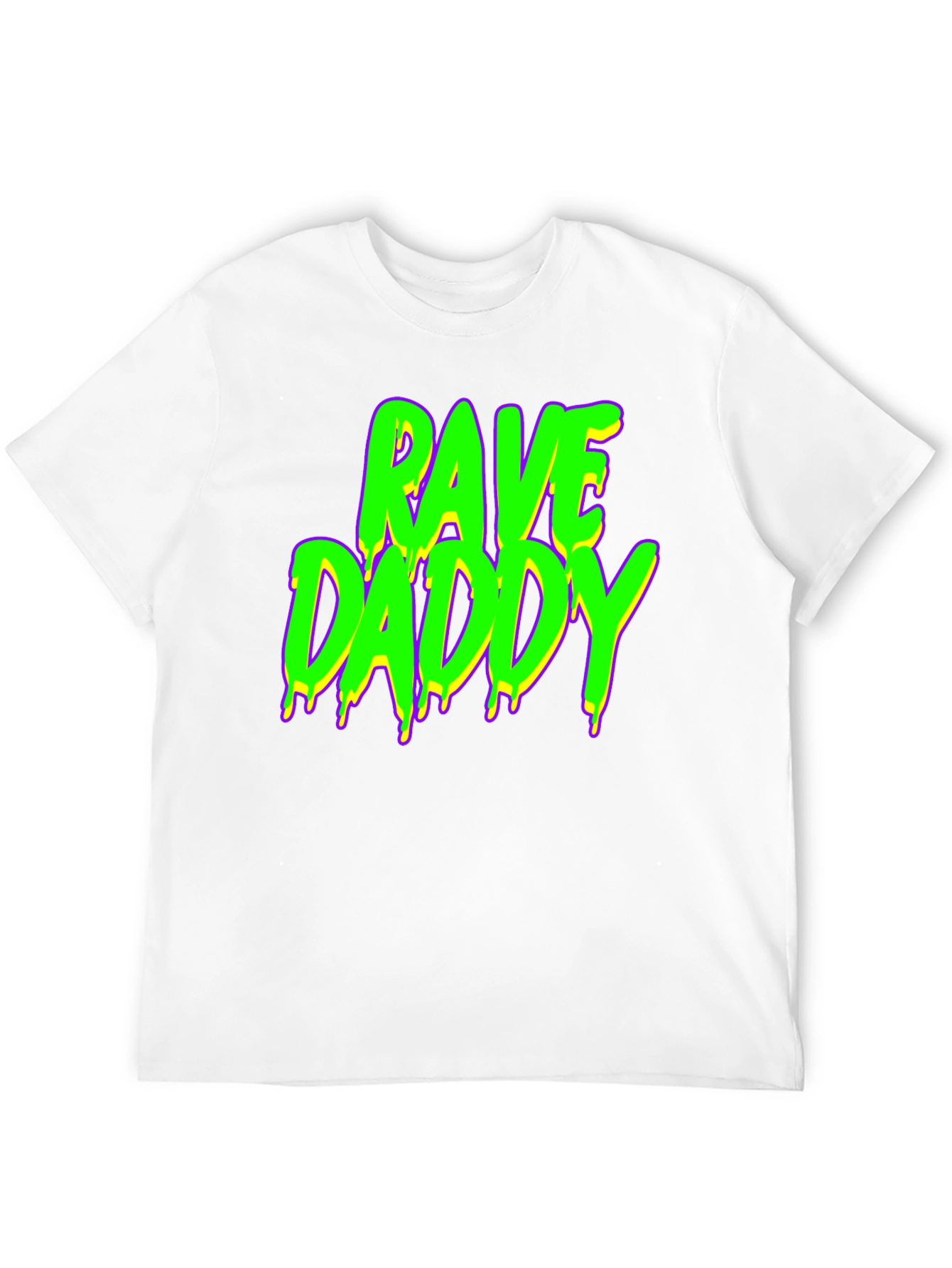 Rave Daddy Graphic T-Shirt - Neon Text