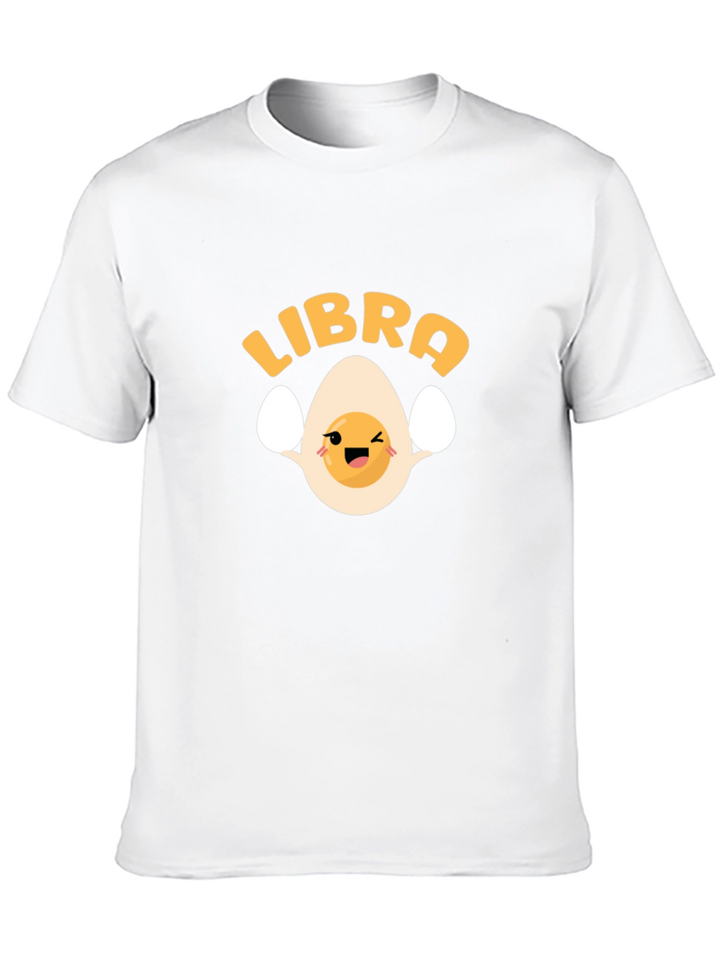 Libra Egg Zodiac T-Shirt - Black Cotton Tee