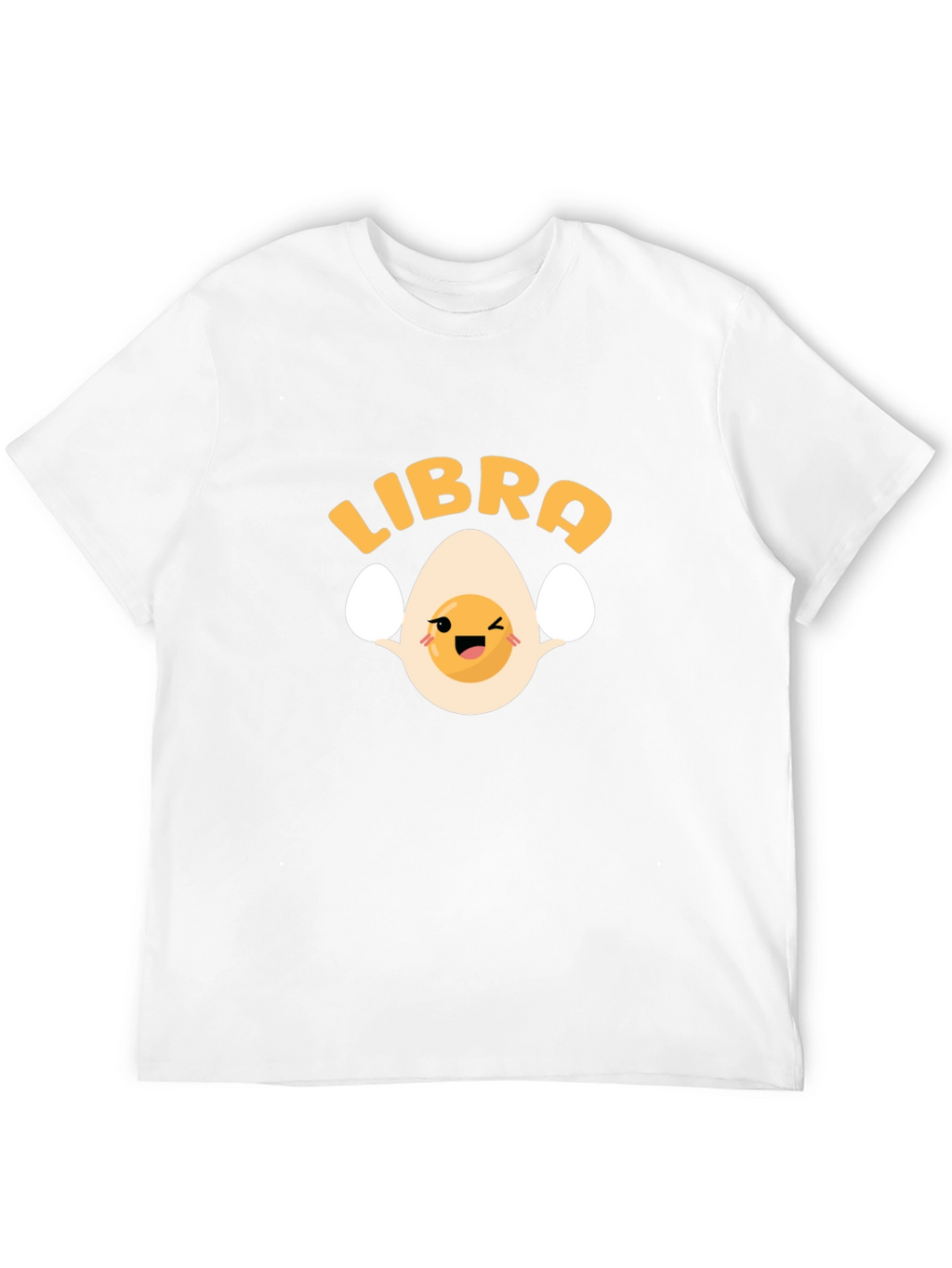 Libra Egg Zodiac T-Shirt - Black Cotton Tee