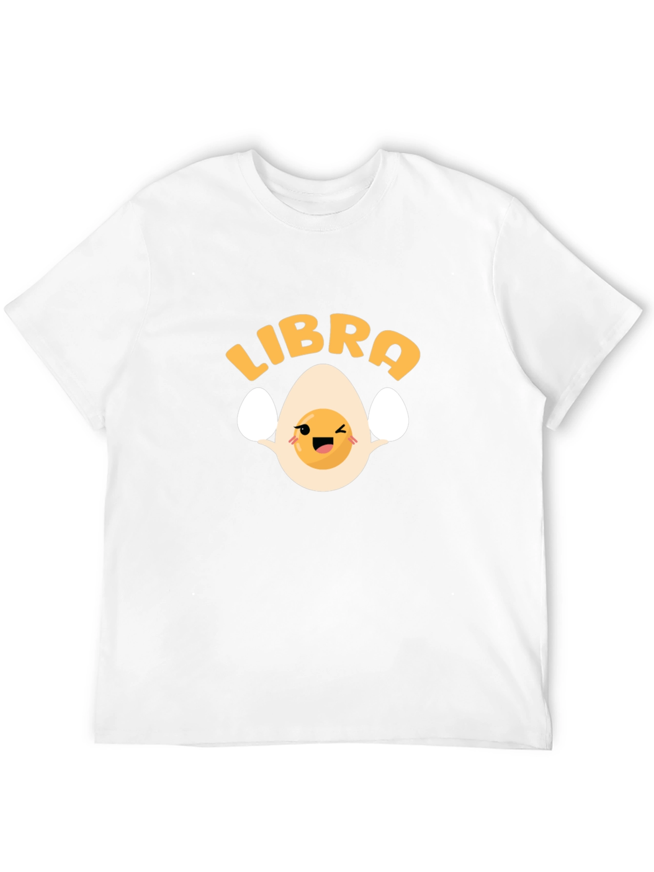 Libra Egg Zodiac T-Shirt - Black Cotton Tee