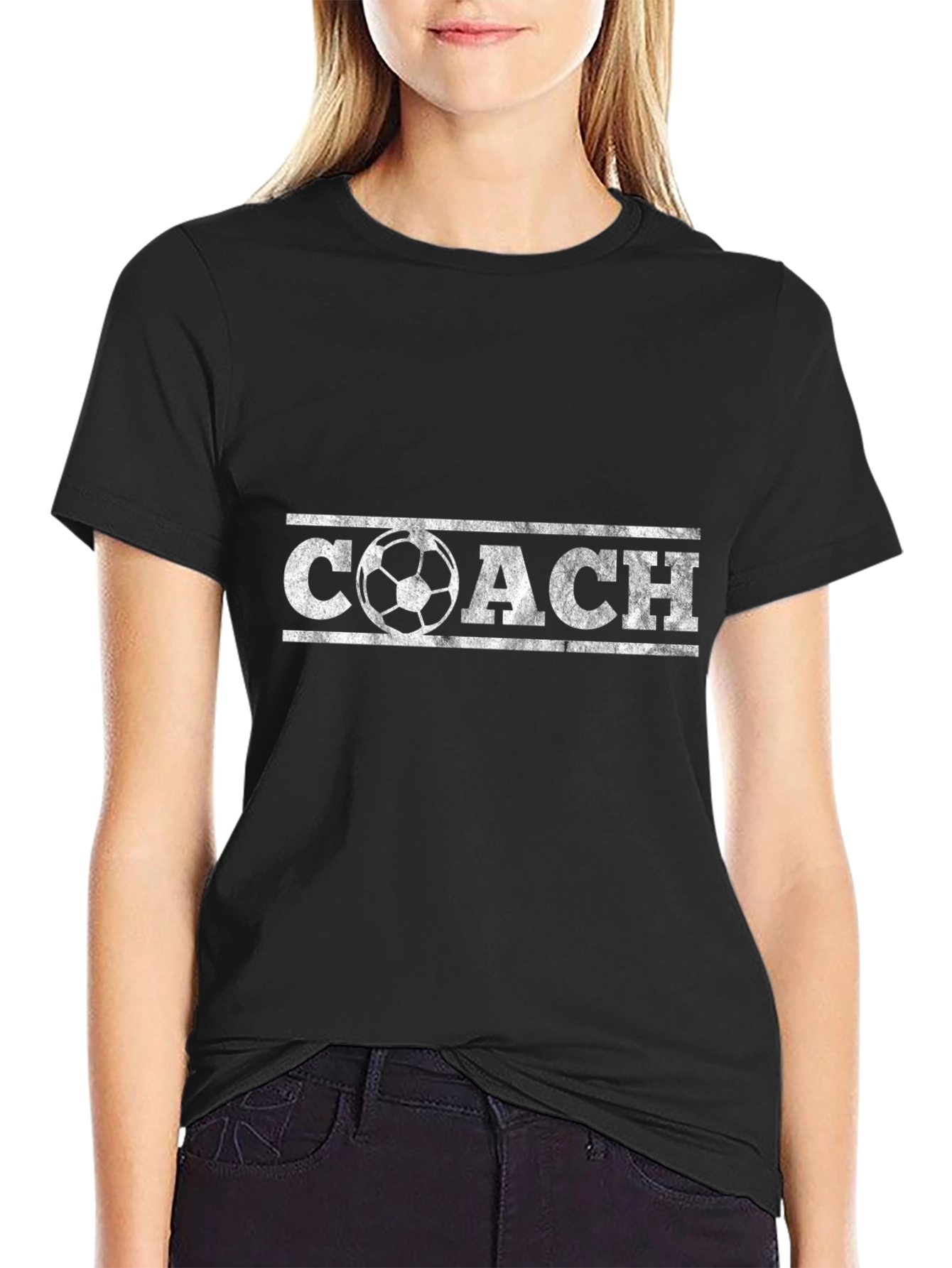 Soccer Coach Graphic Tee - Black T-Shirt