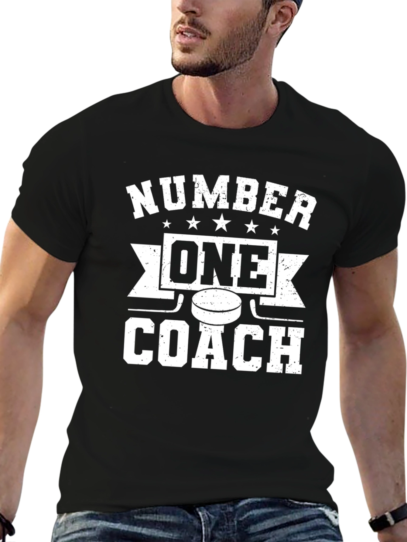 Number One Coach Hockey Graphic Tee