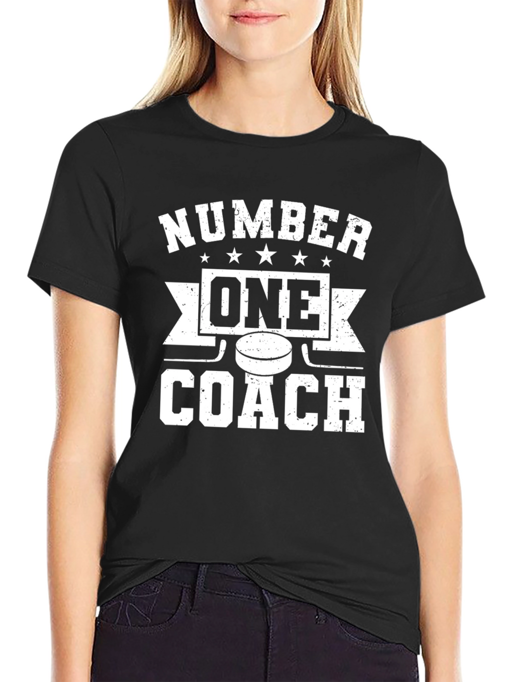 Number One Coach Hockey Graphic Tee