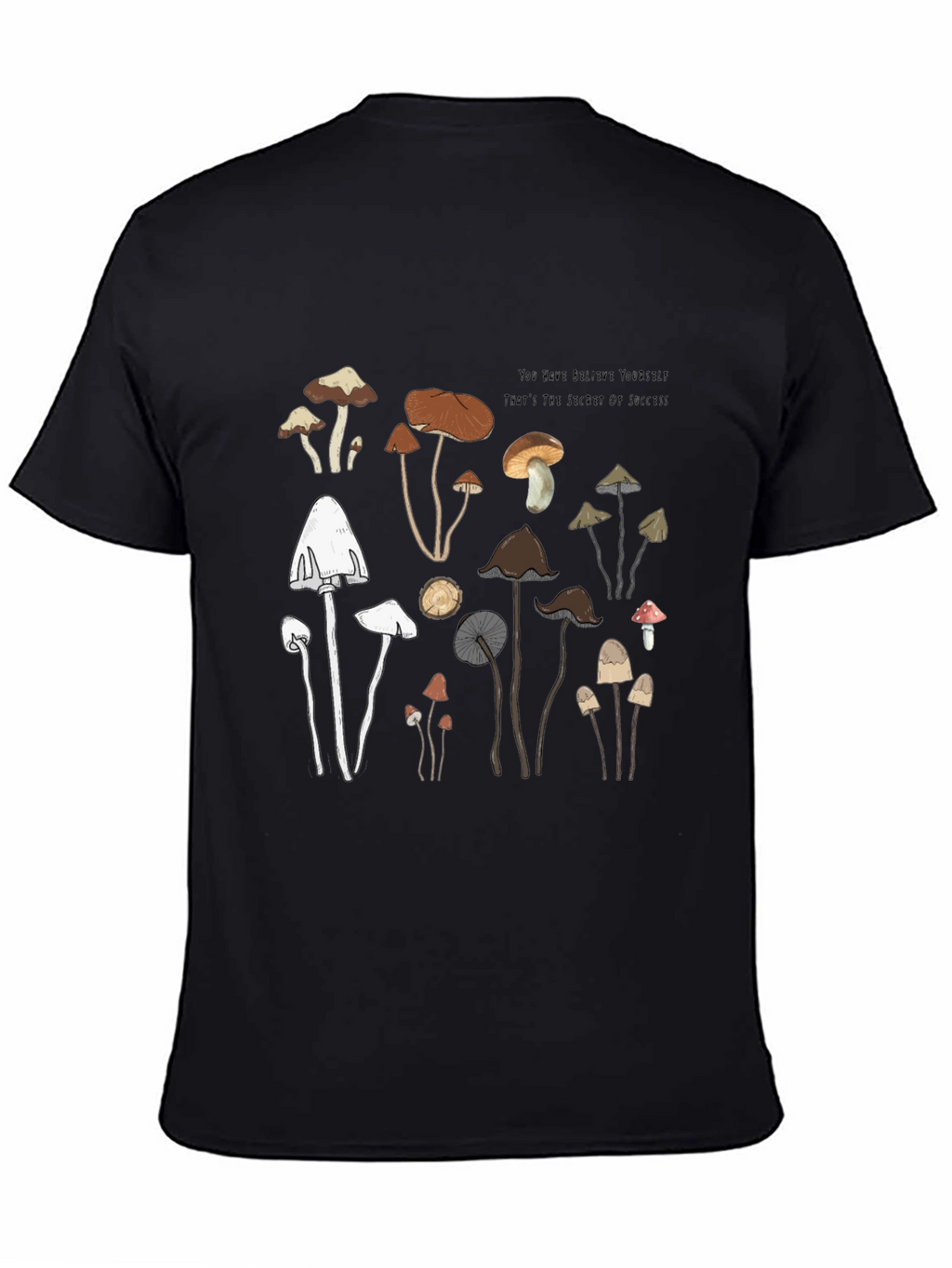 Mushroom Graphic T-Shirt - Soft Cotton Tee