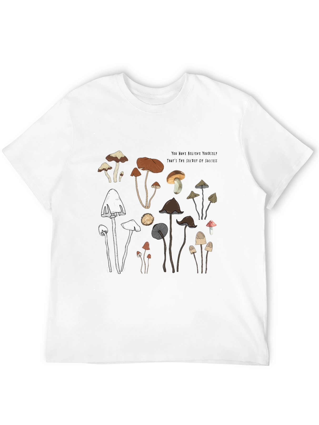 Mushroom Graphic T-Shirt - Soft Cotton Tee