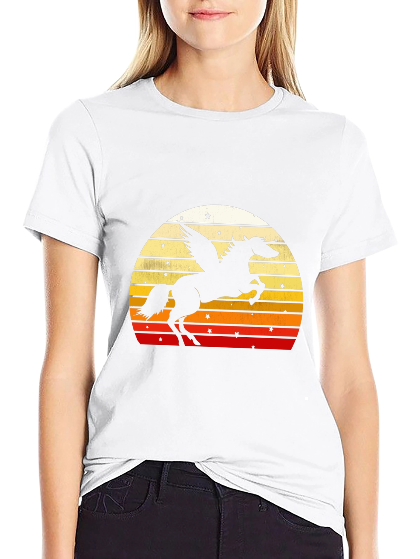 Retro Pegasus Sunset T-Shirt