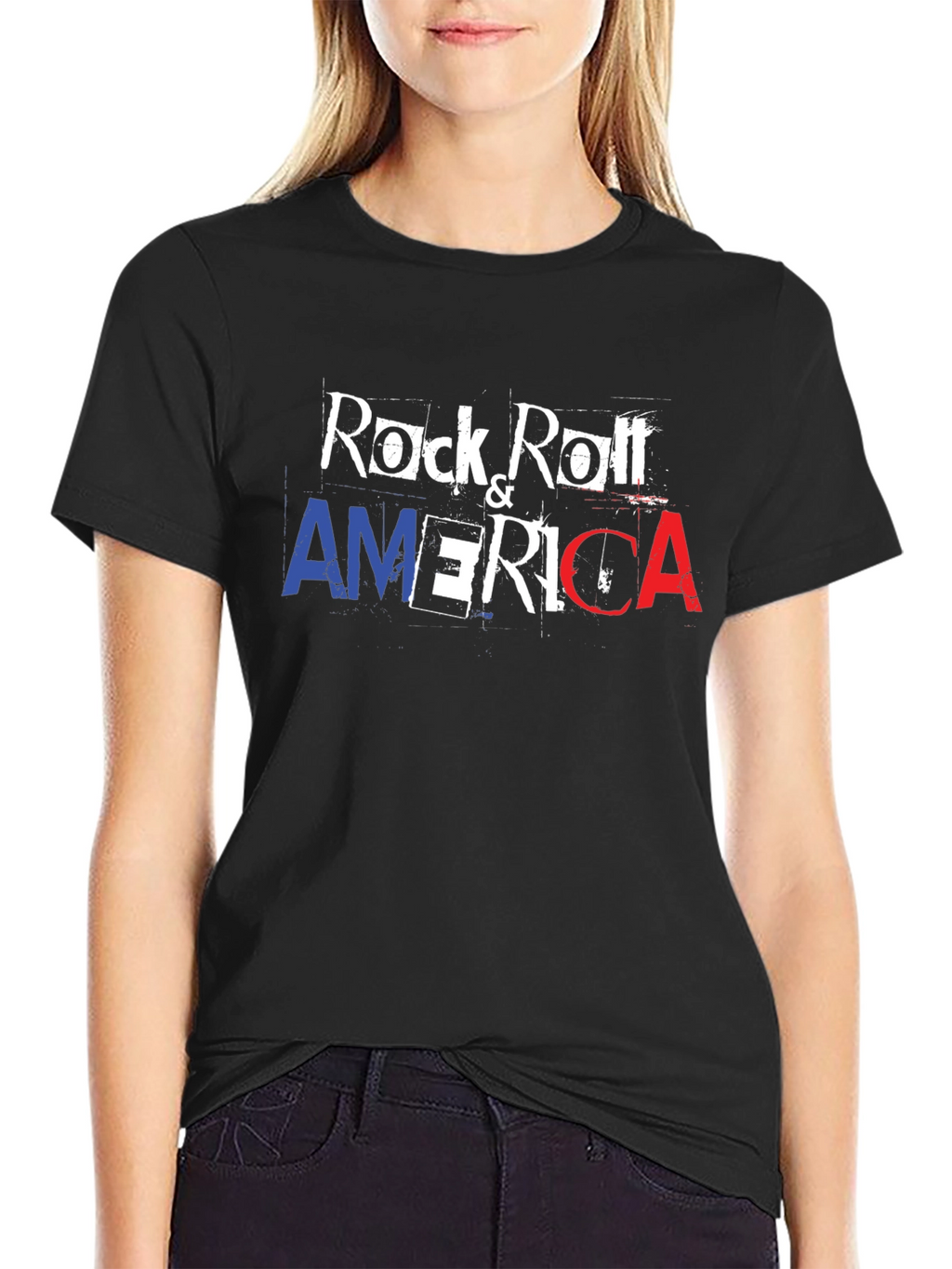 Rock & Roll America T-Shirt - Patriotic Graphic Tee