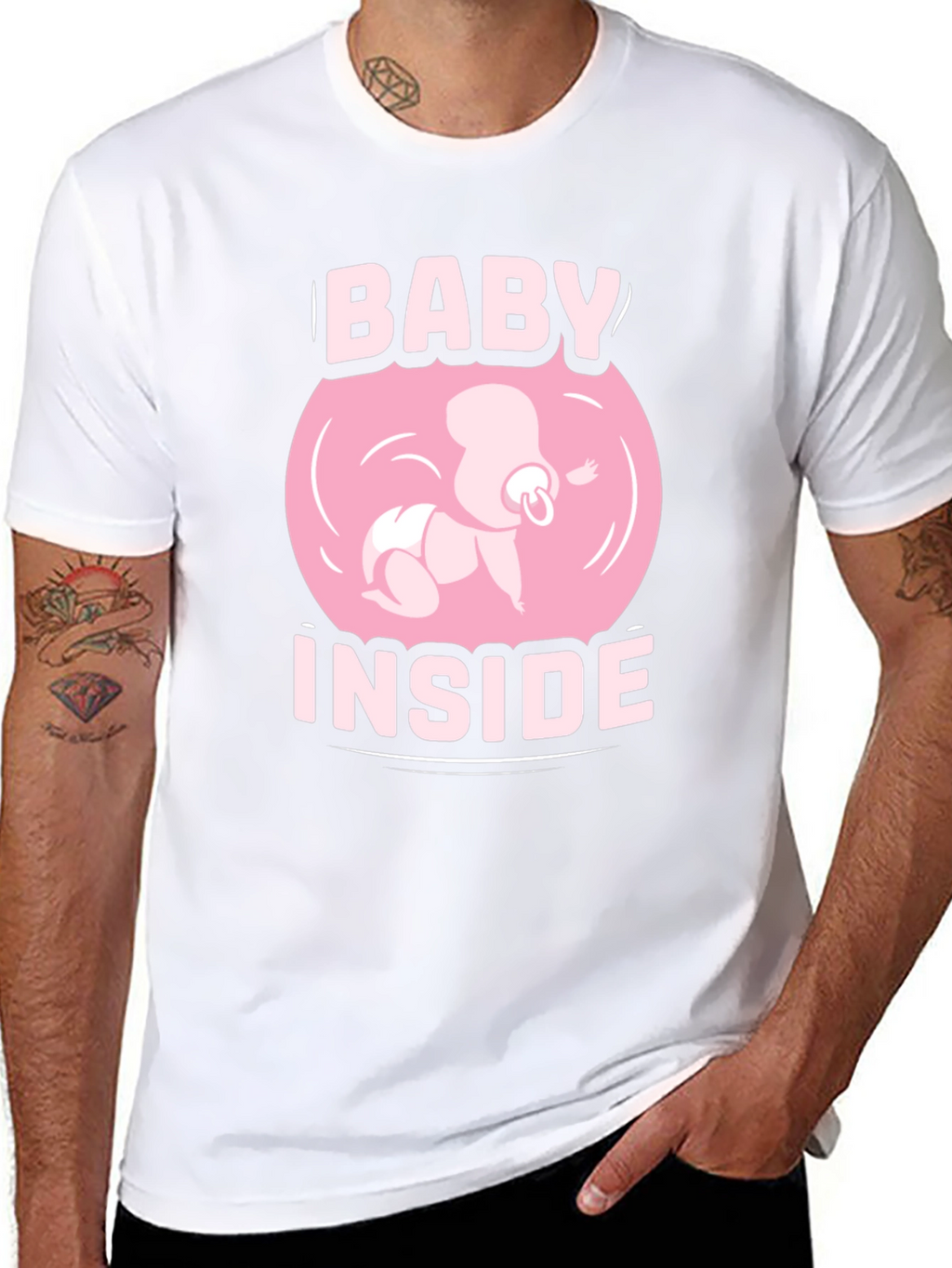 Baby Inside Graphic Tee - Pregnancy Announcement Shirt