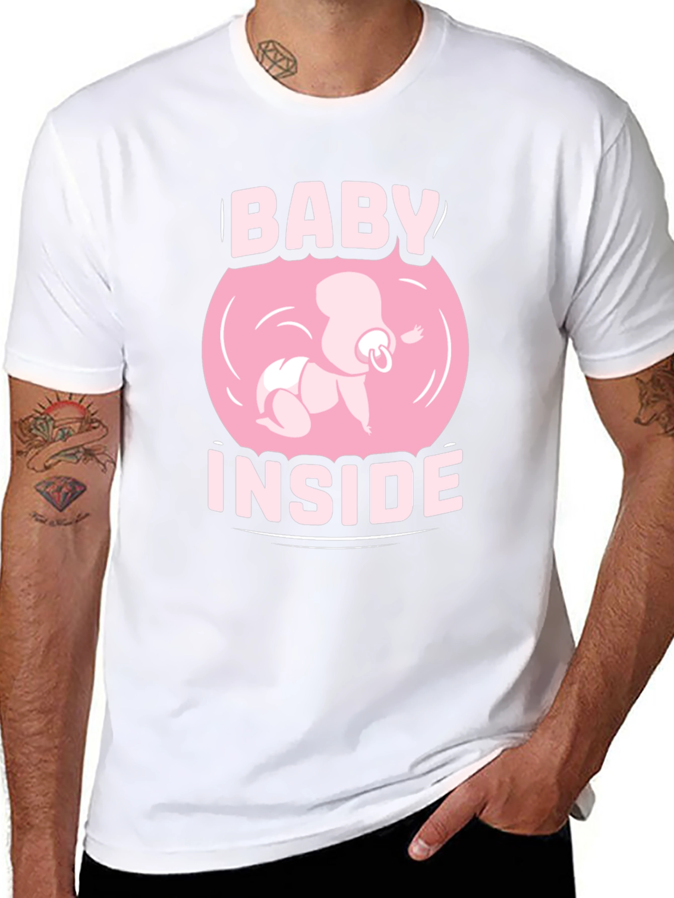 Baby Inside Graphic Tee - Pregnancy Announcement Shirt