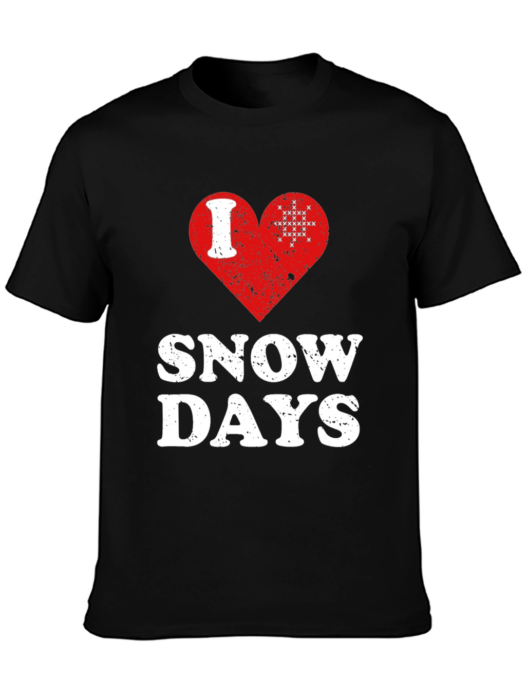 I Love Snow Days T-Shirt Black