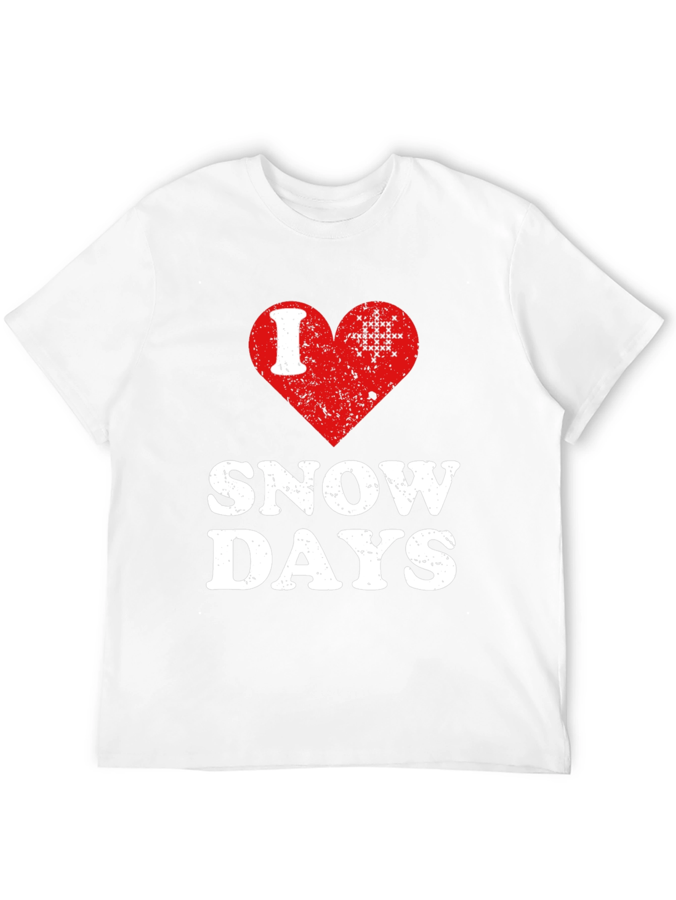 I Love Snow Days T-Shirt Black