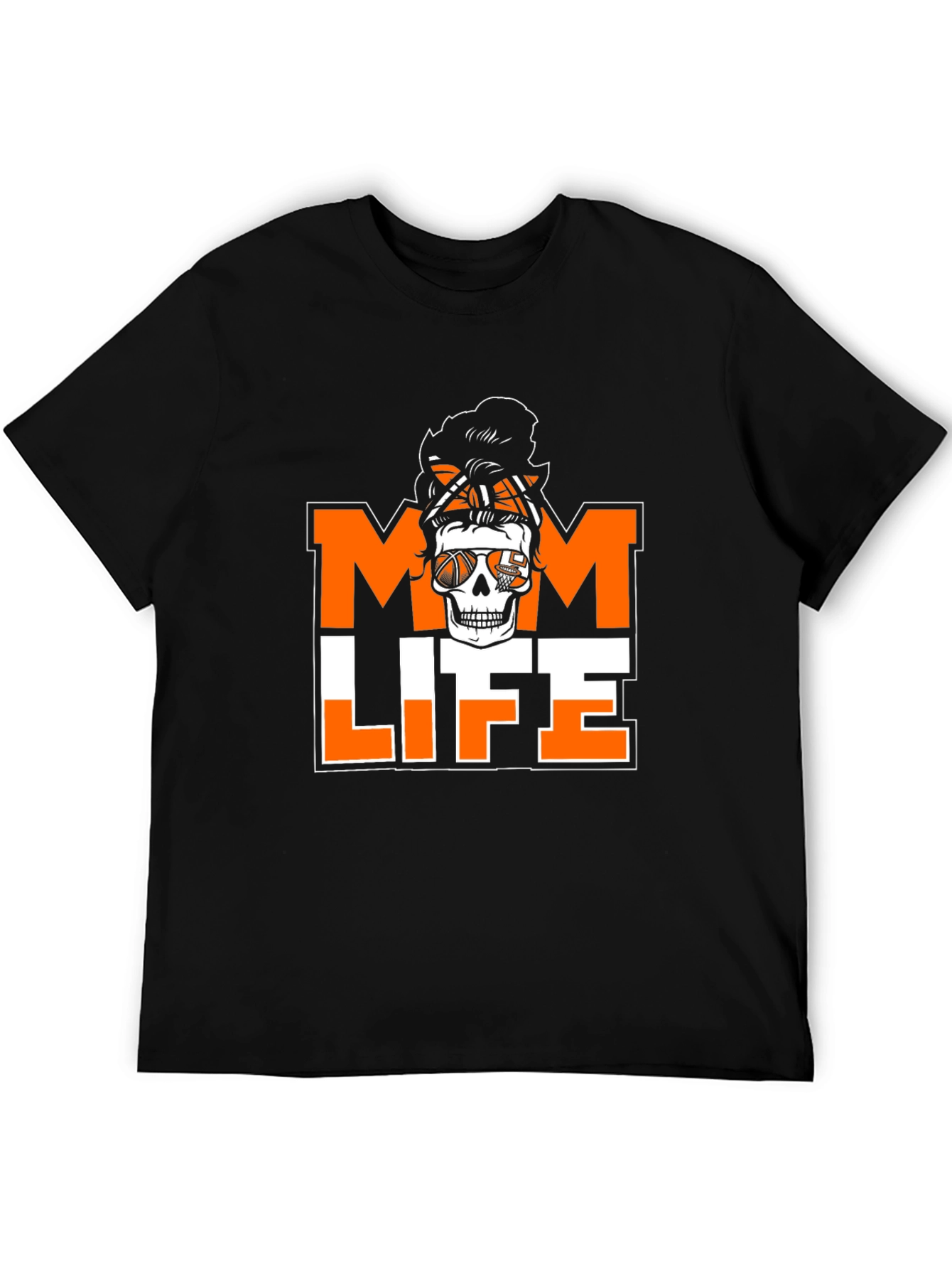 Mom Life Skeleton Basketball T-Shirt