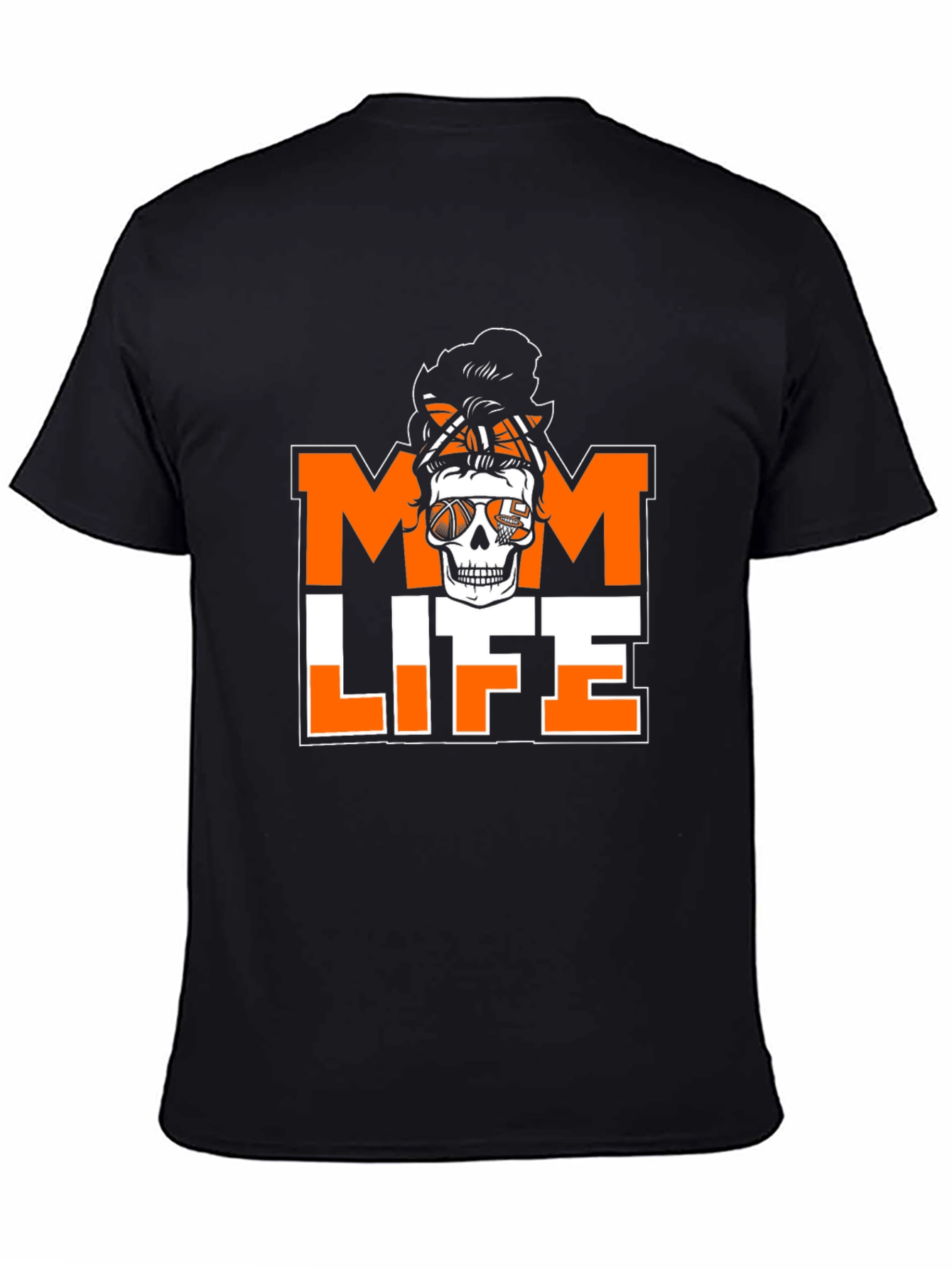 Mom Life Skeleton Basketball T-Shirt