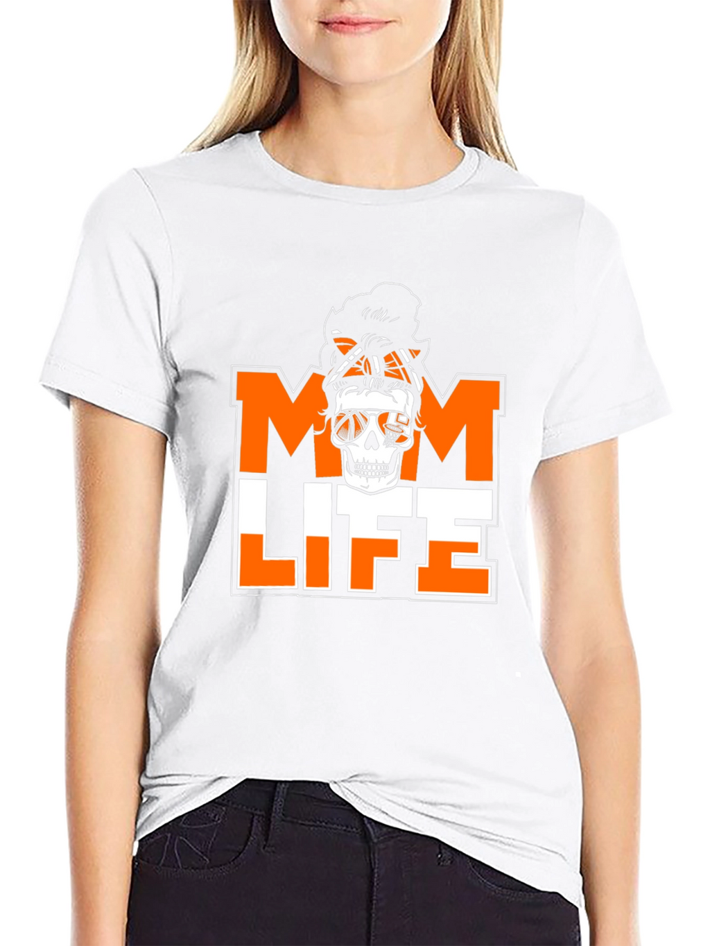 Mom Life Skeleton Basketball T-Shirt