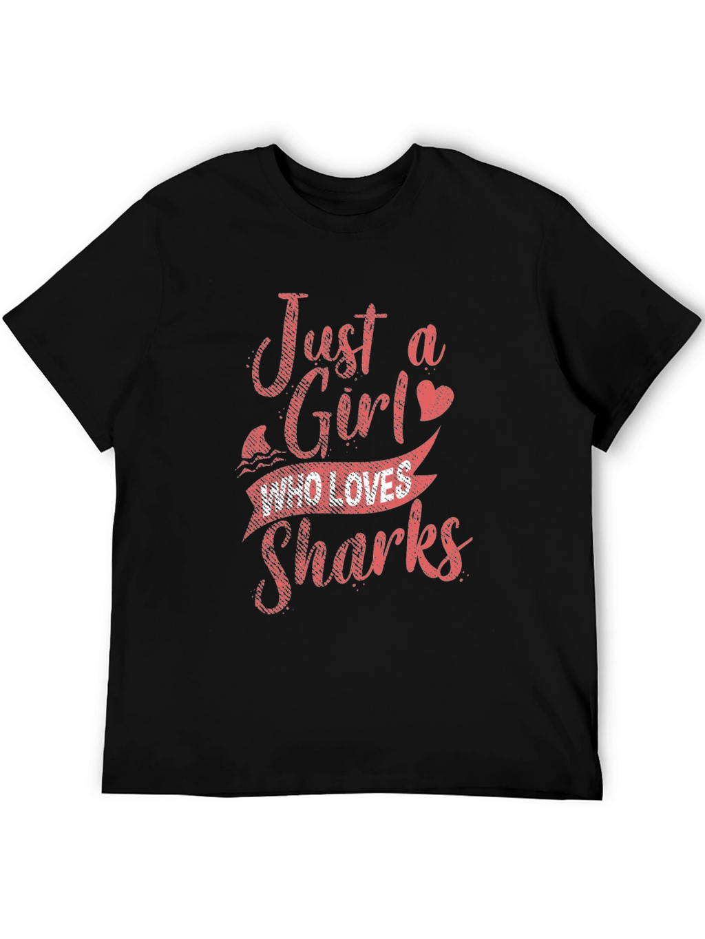Just a Girl Who Loves Sharks Graphic T-Shirt