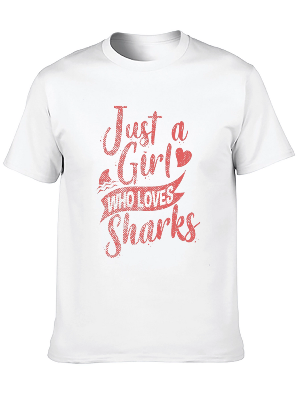 Just a Girl Who Loves Sharks Graphic T-Shirt