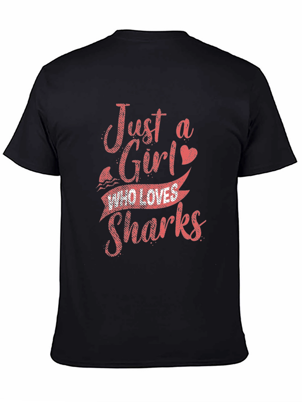 Just a Girl Who Loves Sharks Graphic T-Shirt