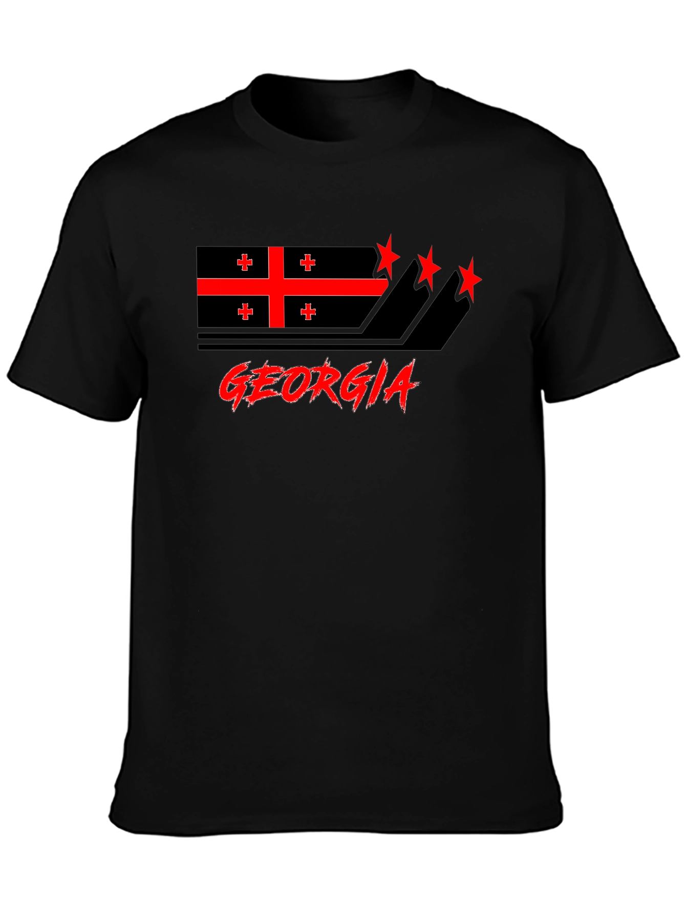 Georgia Flag Graphic T-Shirt