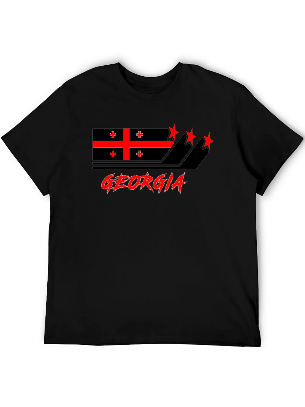 Georgia Flag Graphic T-Shirt