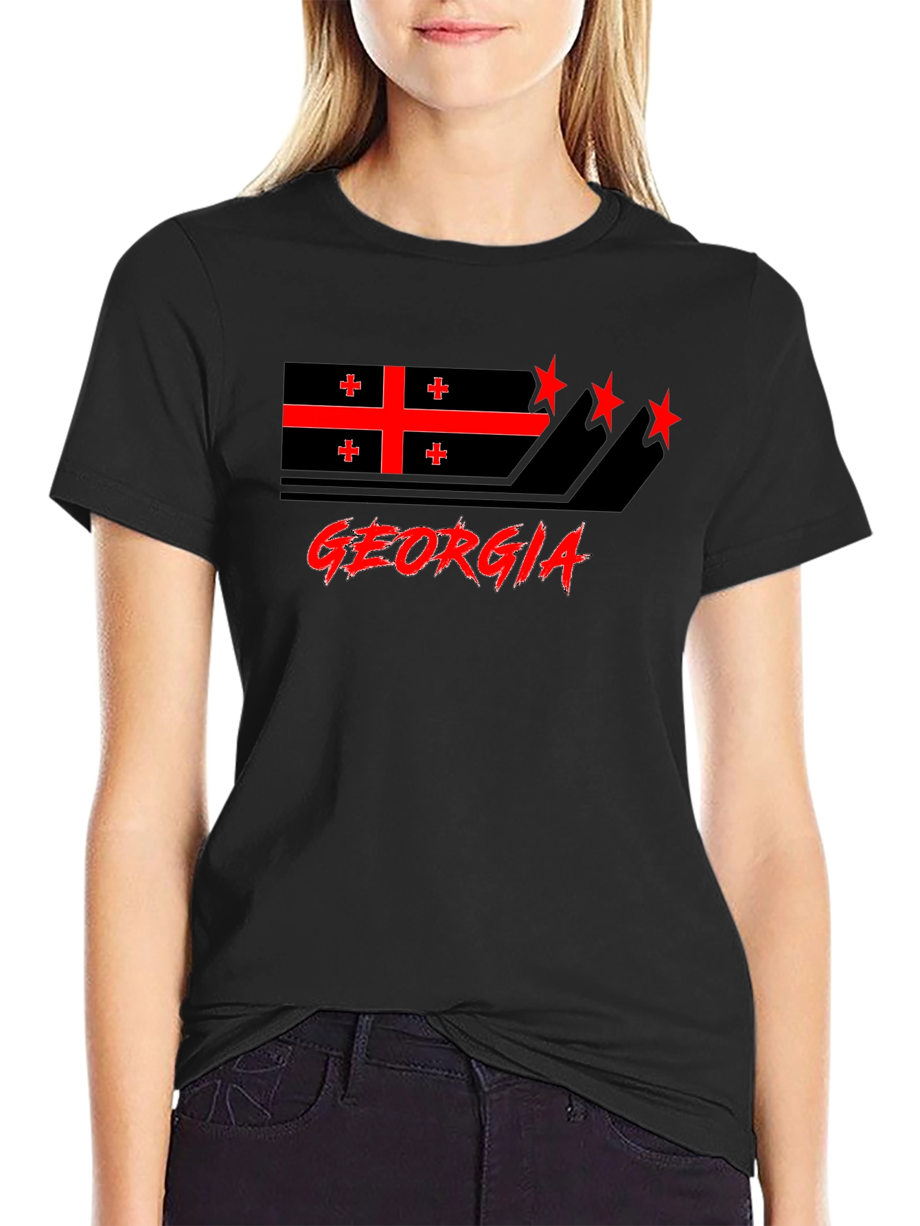 Georgia Flag Graphic T-Shirt