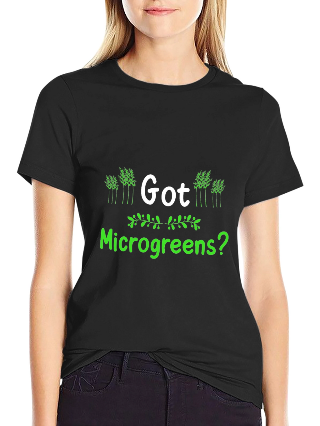 Got Microgreens? Black T-Shirt - Gardener Apparel