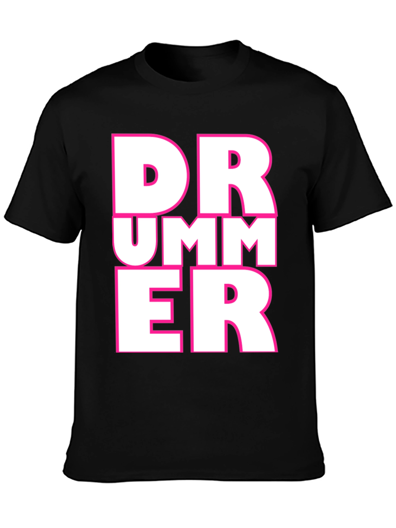 Drummer Graphic Tee - Black