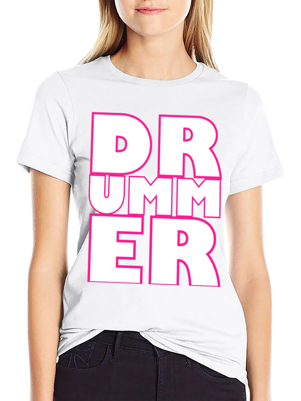 Drummer Graphic Tee - Black