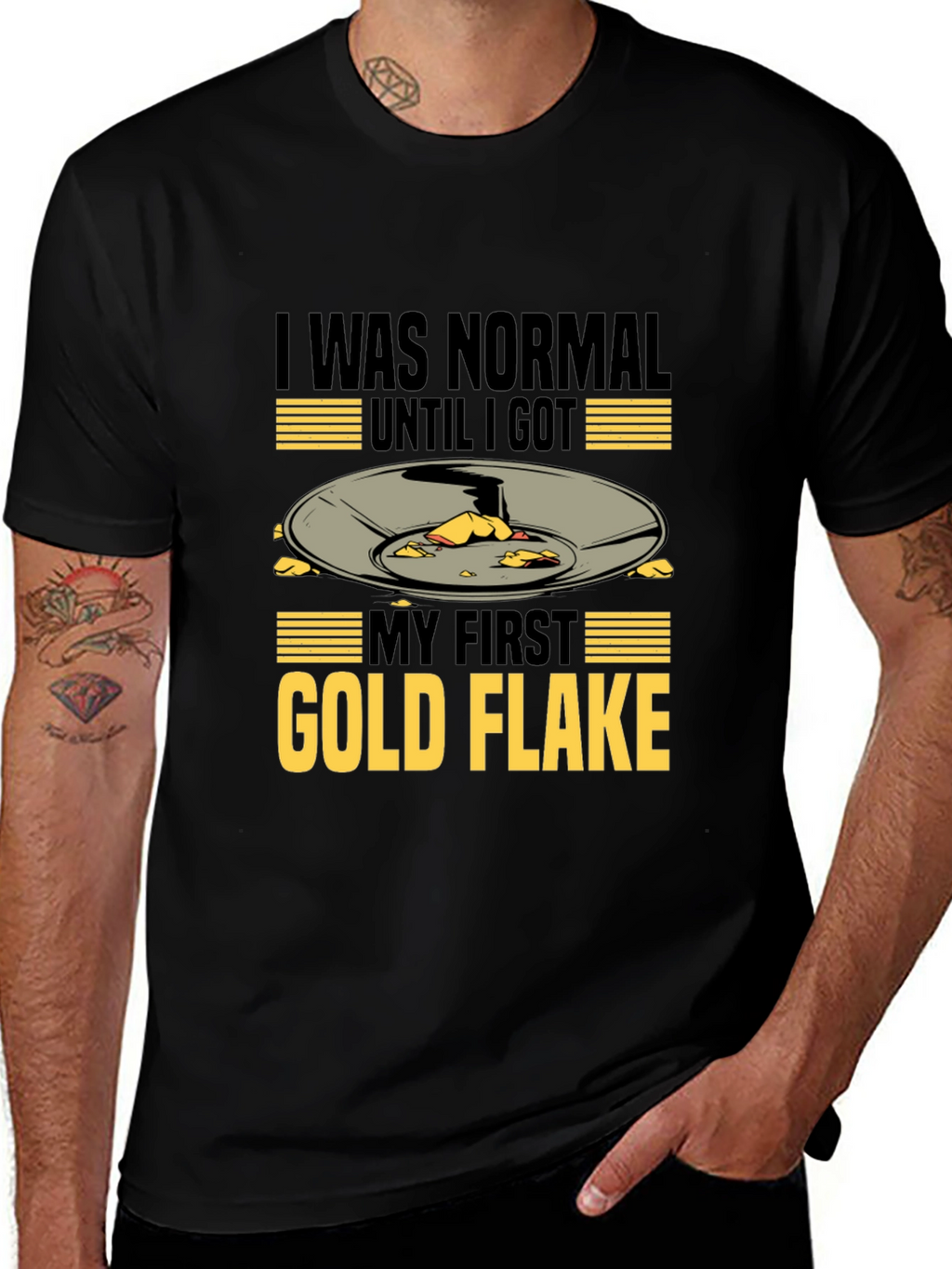 Gold Flake T-Shirt - Prospecting Miner Tee