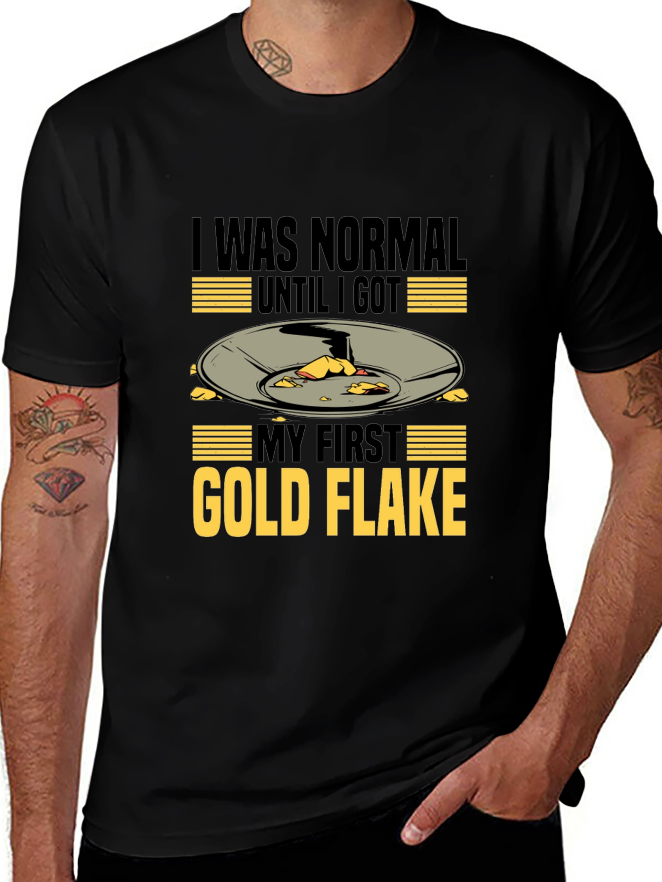 Gold Flake T-Shirt - Prospecting Miner Tee