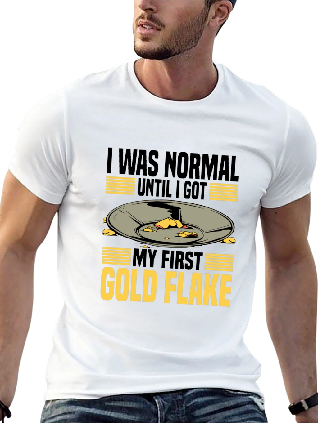 Gold Flake T-Shirt - Prospecting Miner Tee