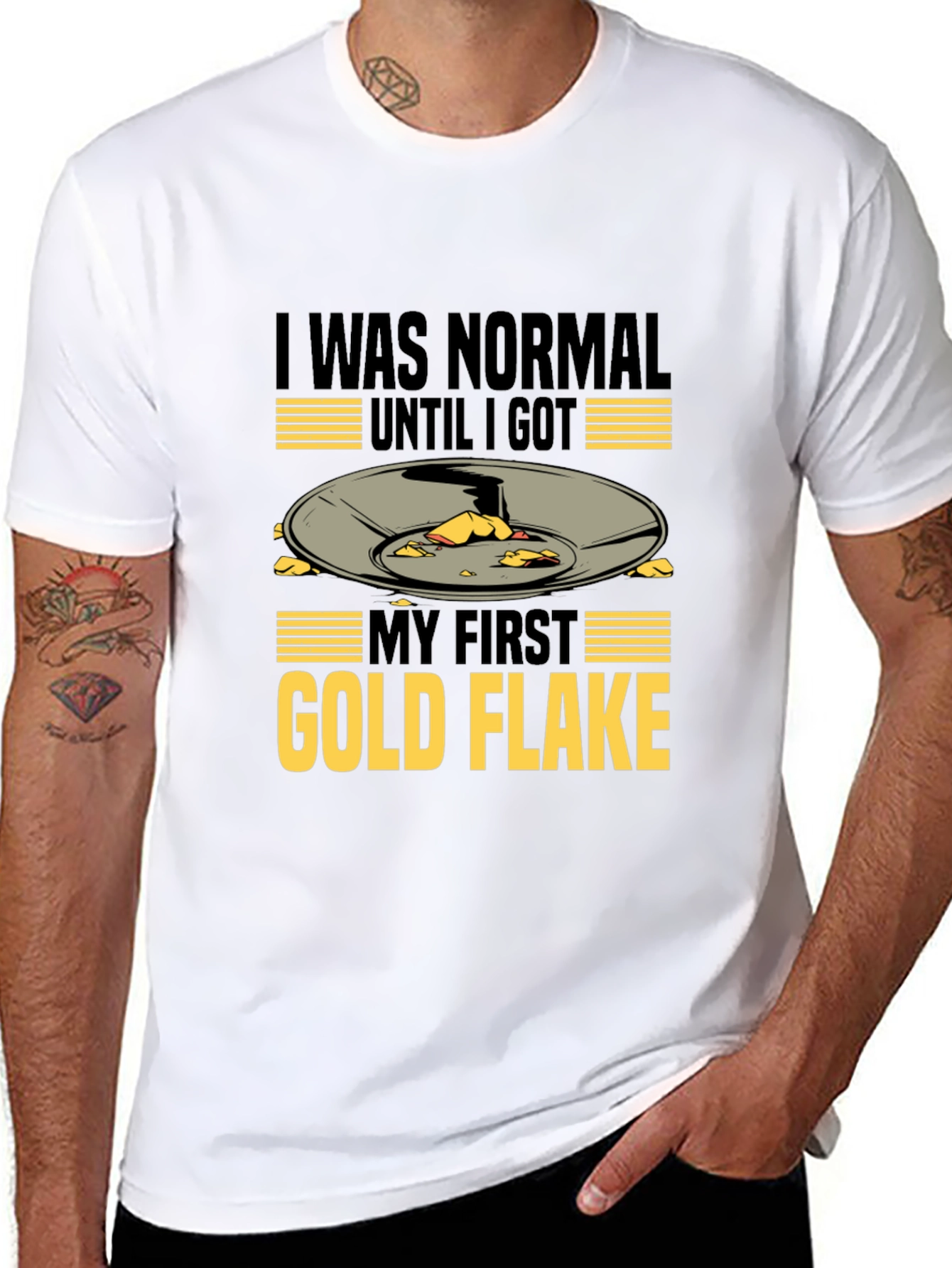 Gold Flake T-Shirt - Prospecting Miner Tee