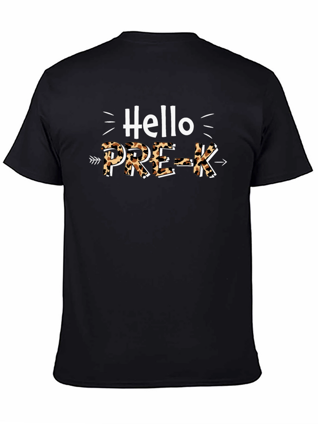Hello PRE-K Leopard Print Teacher Shirt