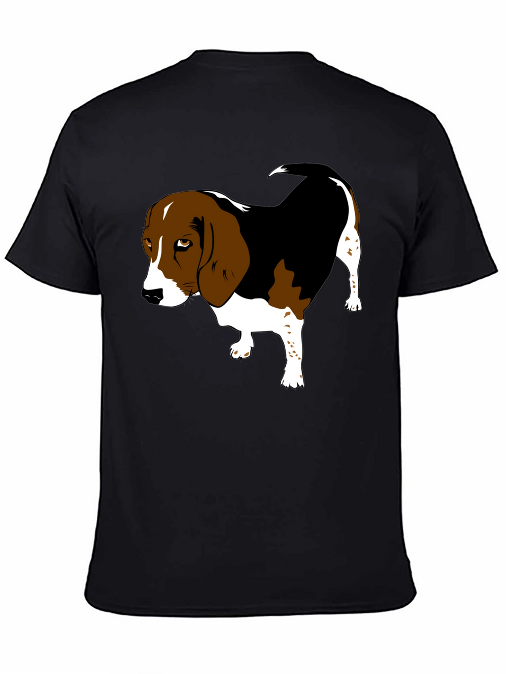 Beagle Graphic Tee - Classic Black Cotton Shirt