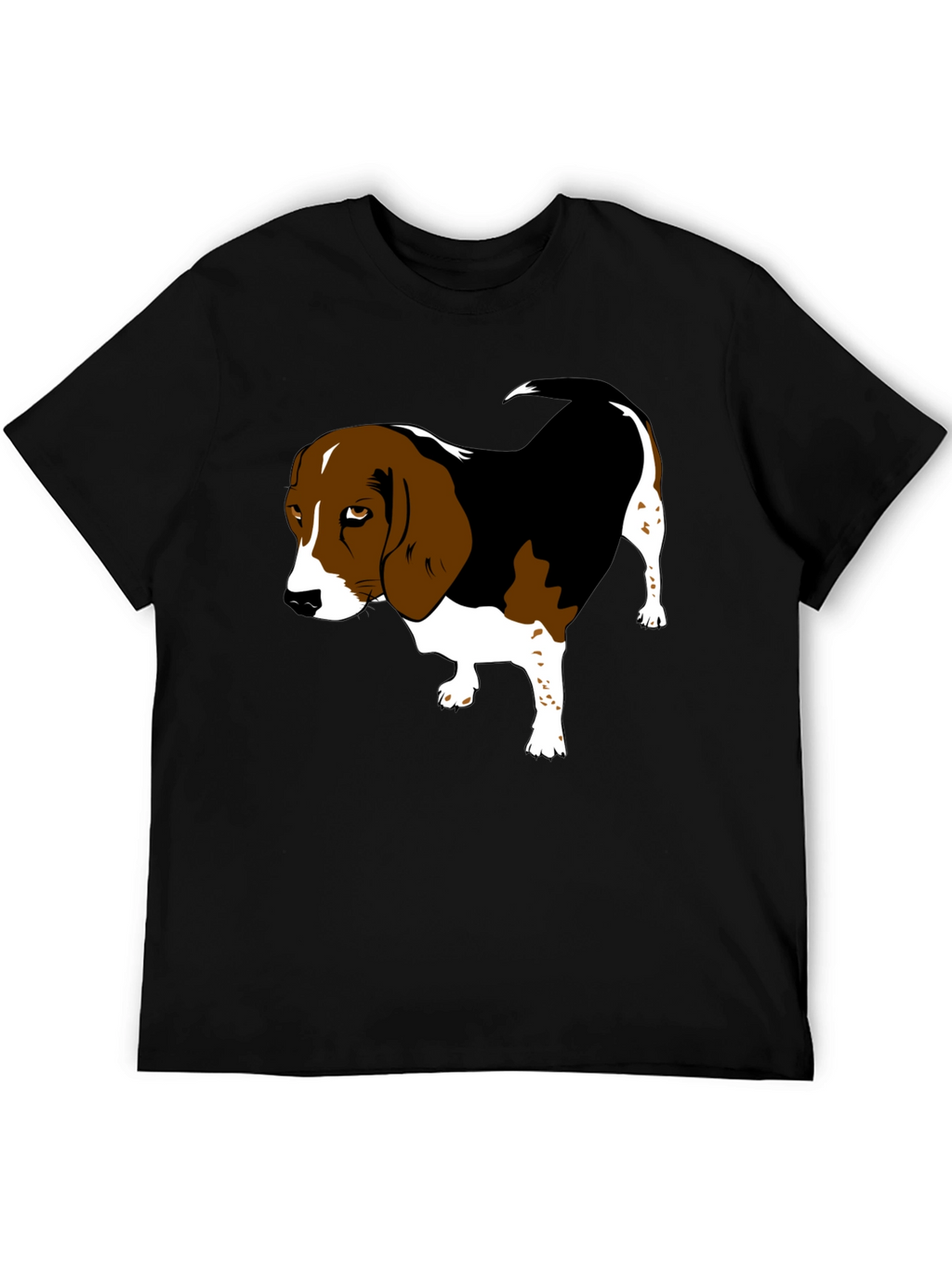Beagle Graphic Tee - Classic Black Cotton Shirt