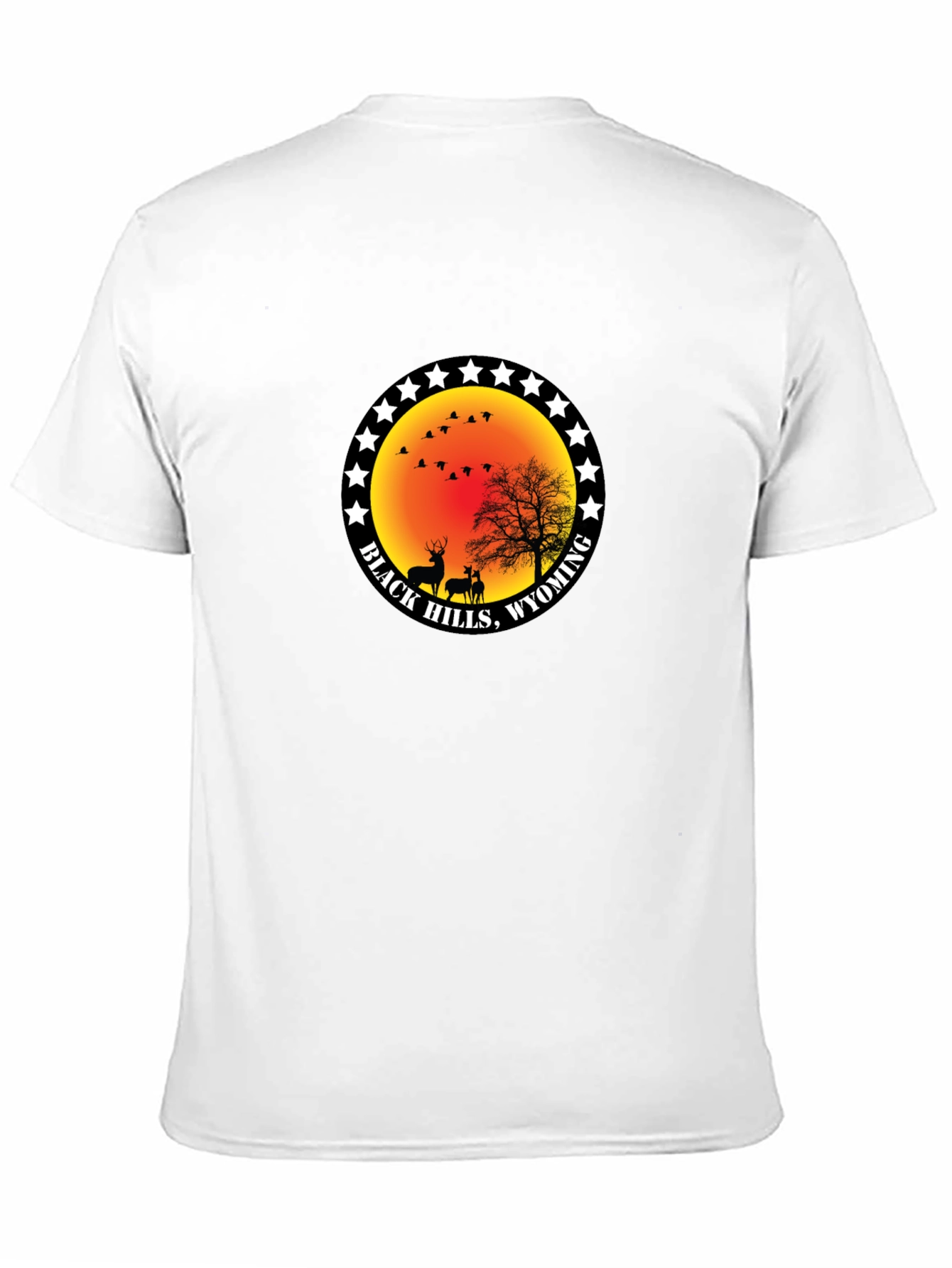 Black Hills Wyoming Deer Graphic T-Shirt