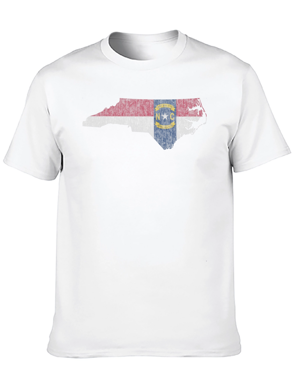 North Carolina State Flag Map Graphic T-Shirt