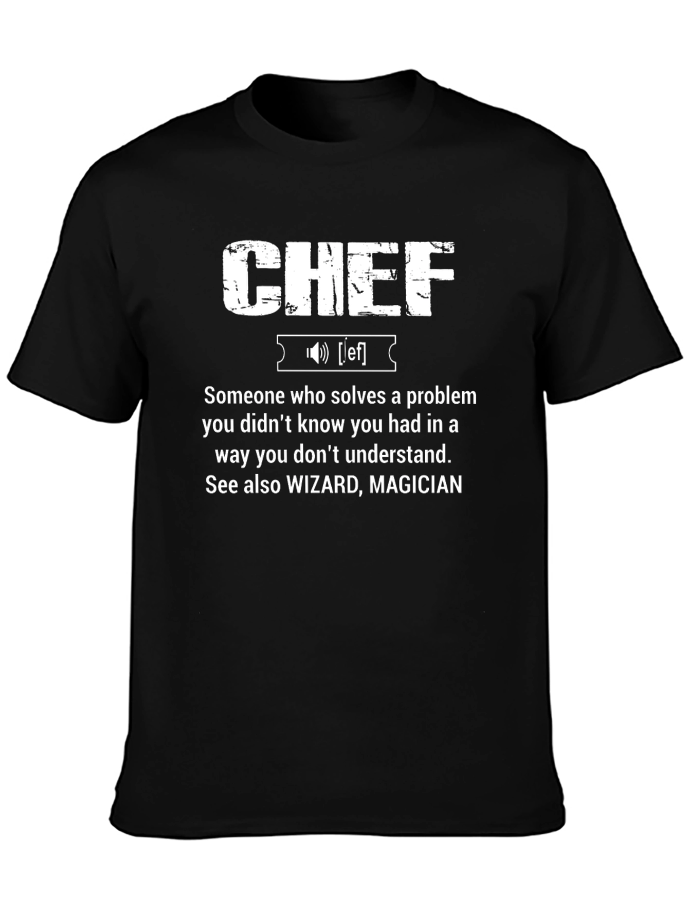CHEF Definition Graphic T-Shirt - Cool Funny Tee