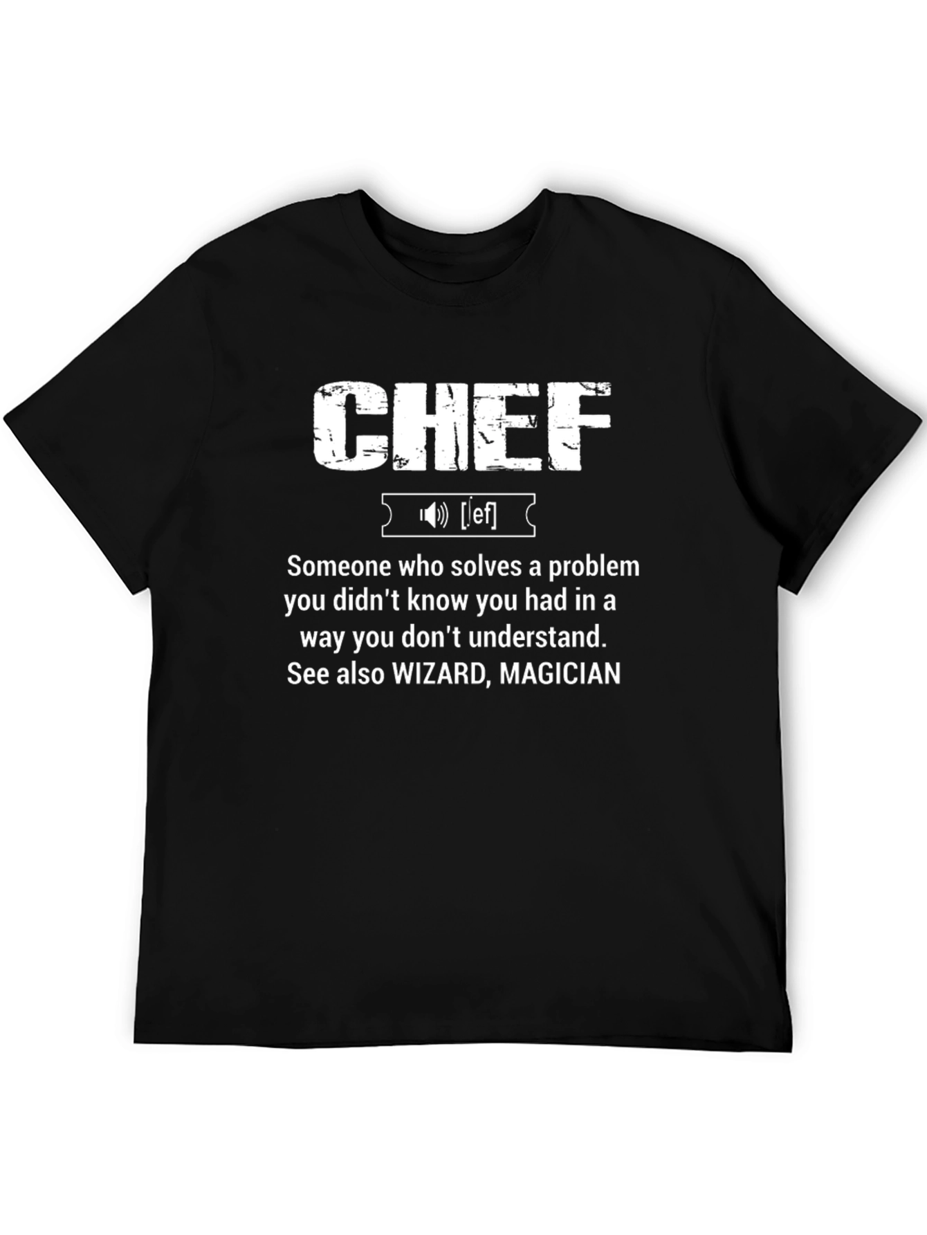 CHEF Definition Graphic T-Shirt - Cool Funny Tee