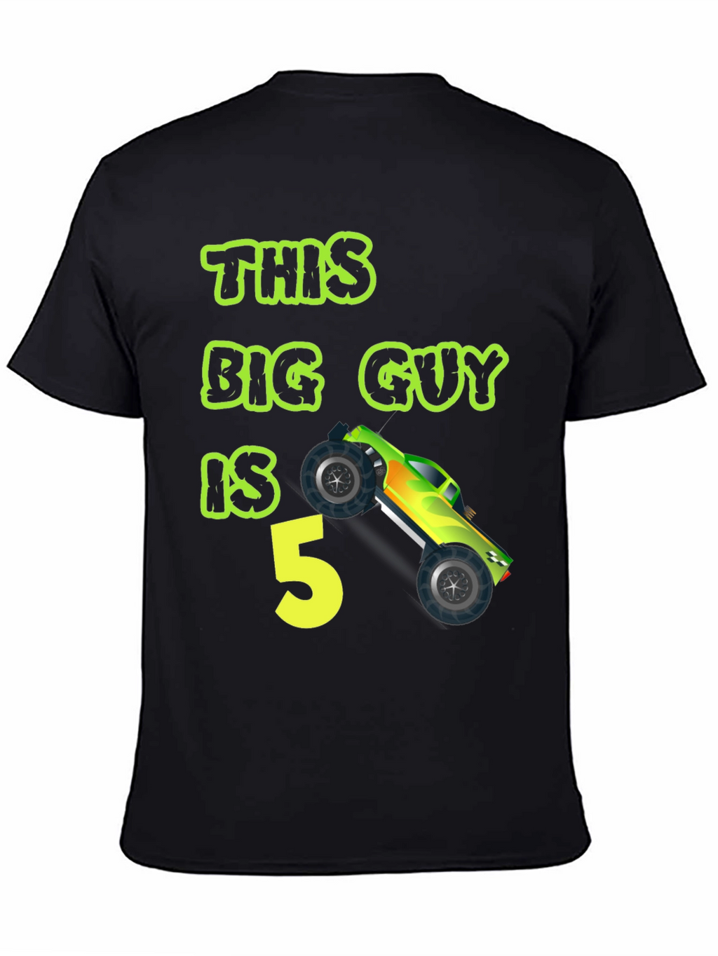 This Big Guy is 5 Monster Truck Birthday T-Shirt