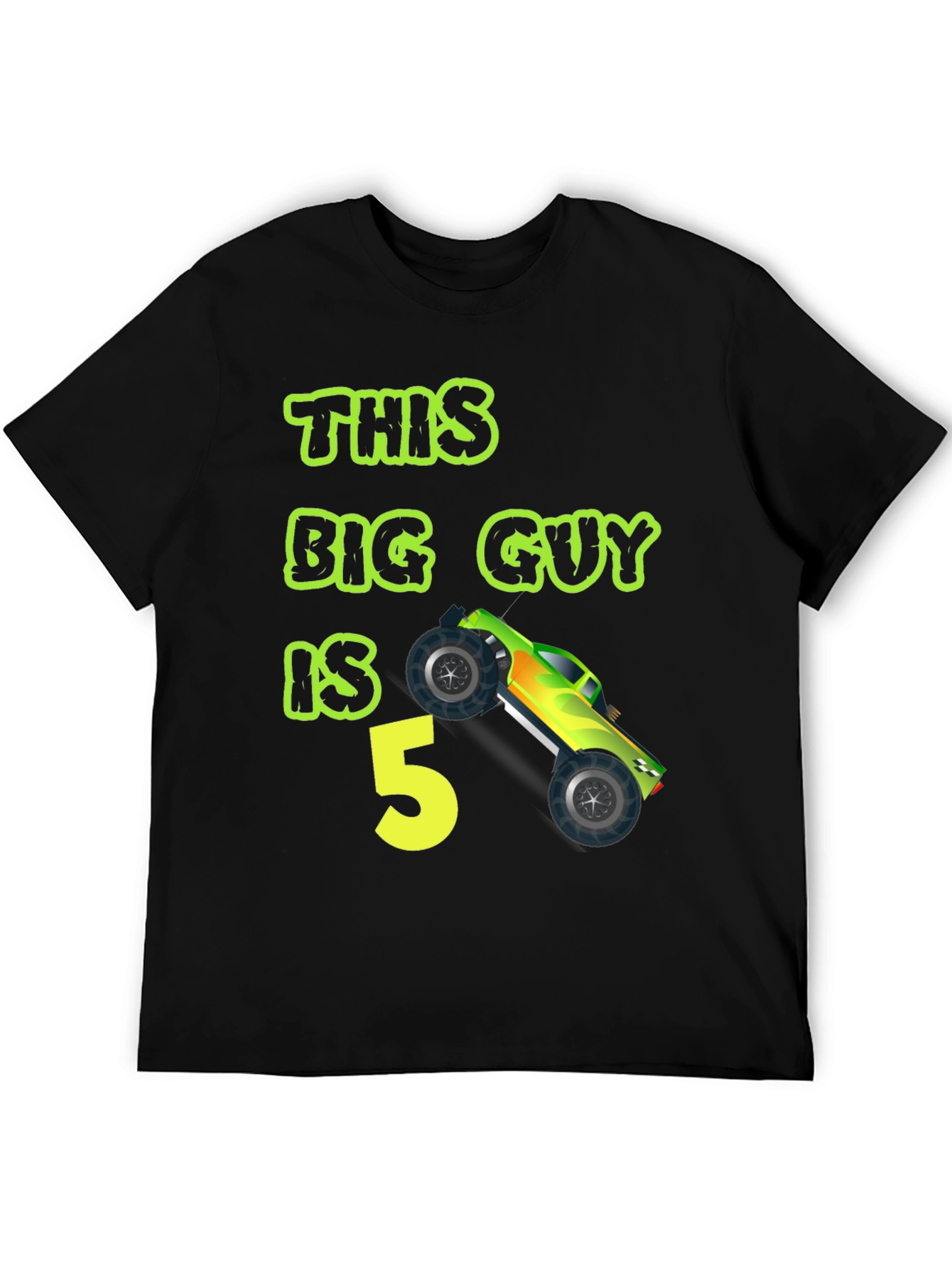 This Big Guy is 5 Monster Truck Birthday T-Shirt