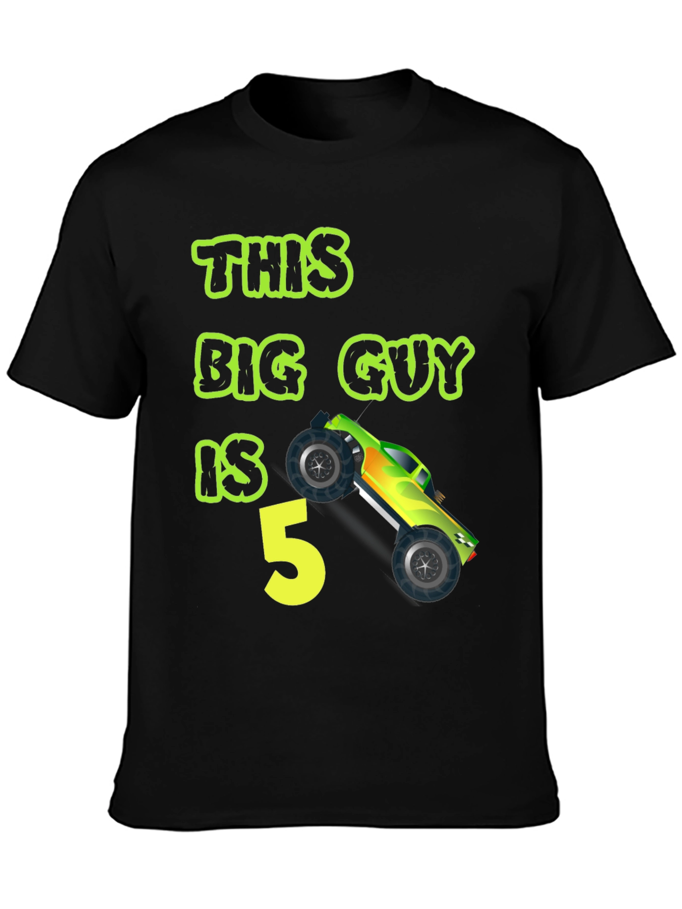 This Big Guy is 5 Monster Truck Birthday T-Shirt