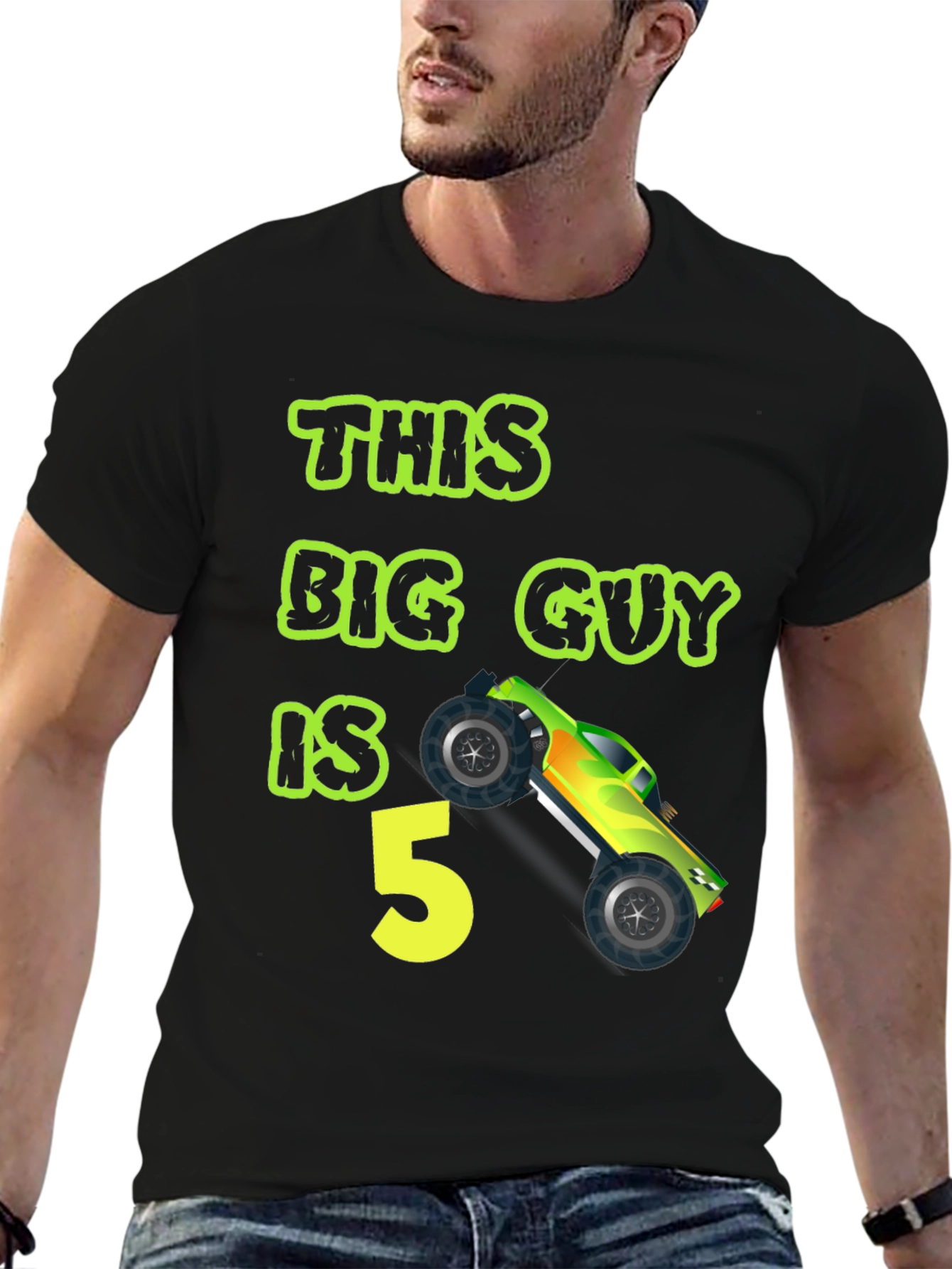 This Big Guy is 5 Monster Truck Birthday T-Shirt