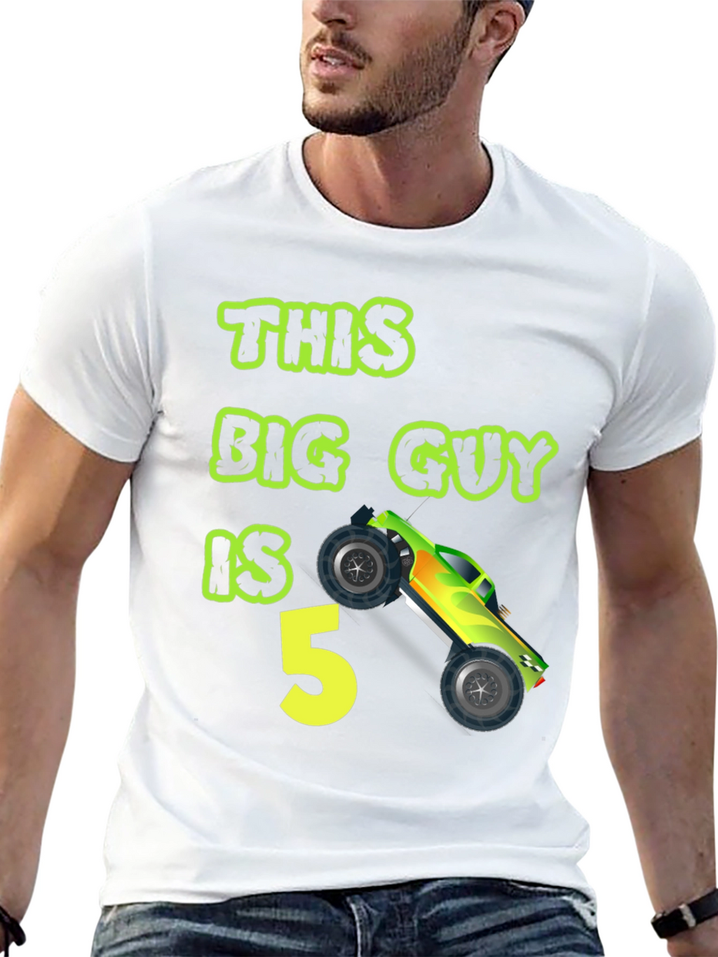 This Big Guy is 5 Monster Truck Birthday T-Shirt