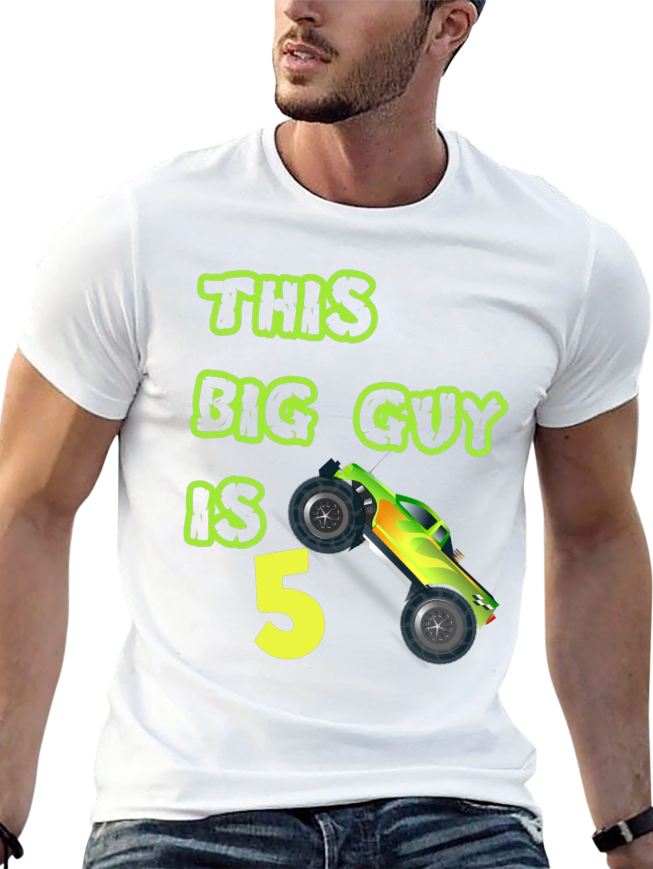 This Big Guy is 5 Monster Truck Birthday T-Shirt