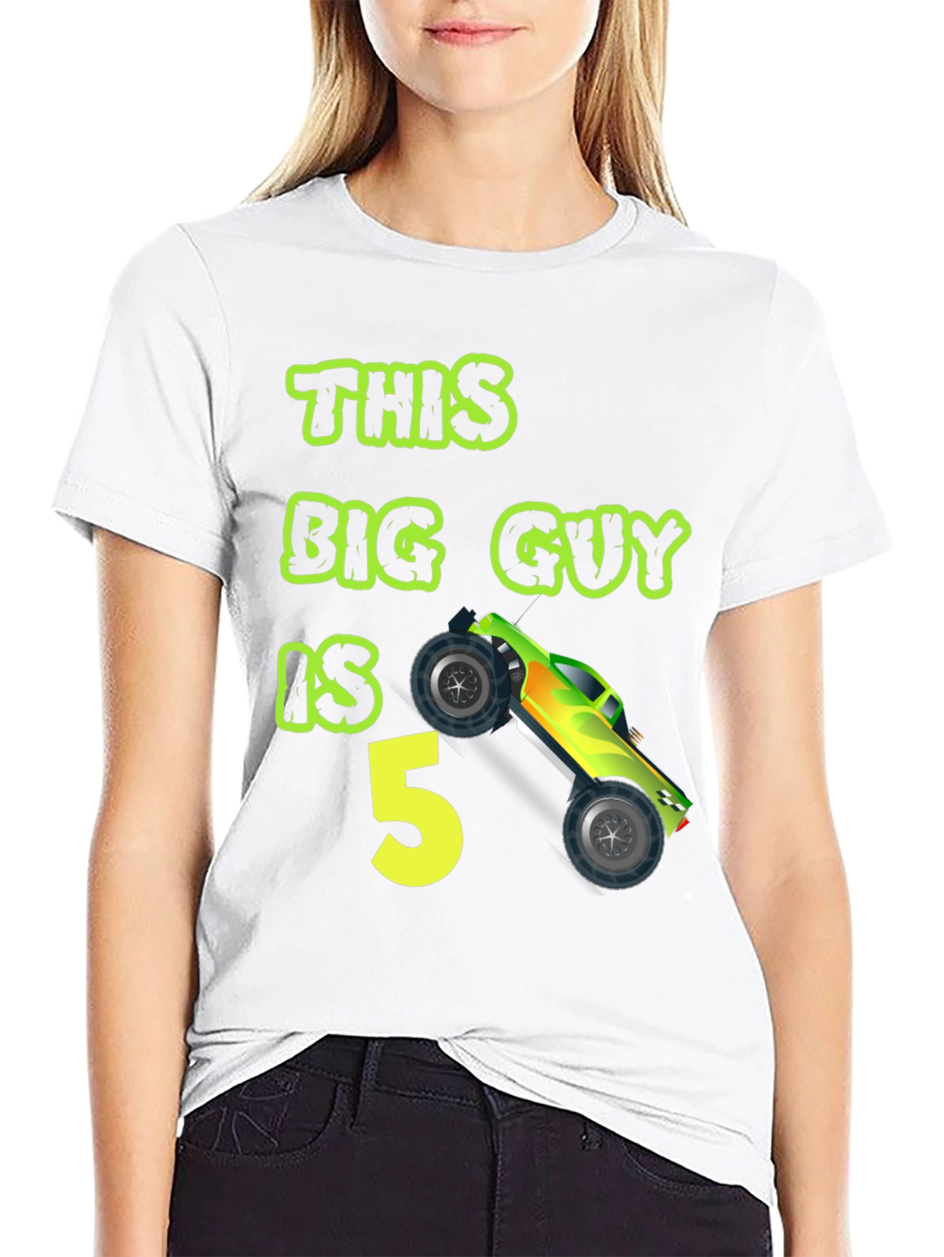 This Big Guy is 5 Monster Truck Birthday T-Shirt