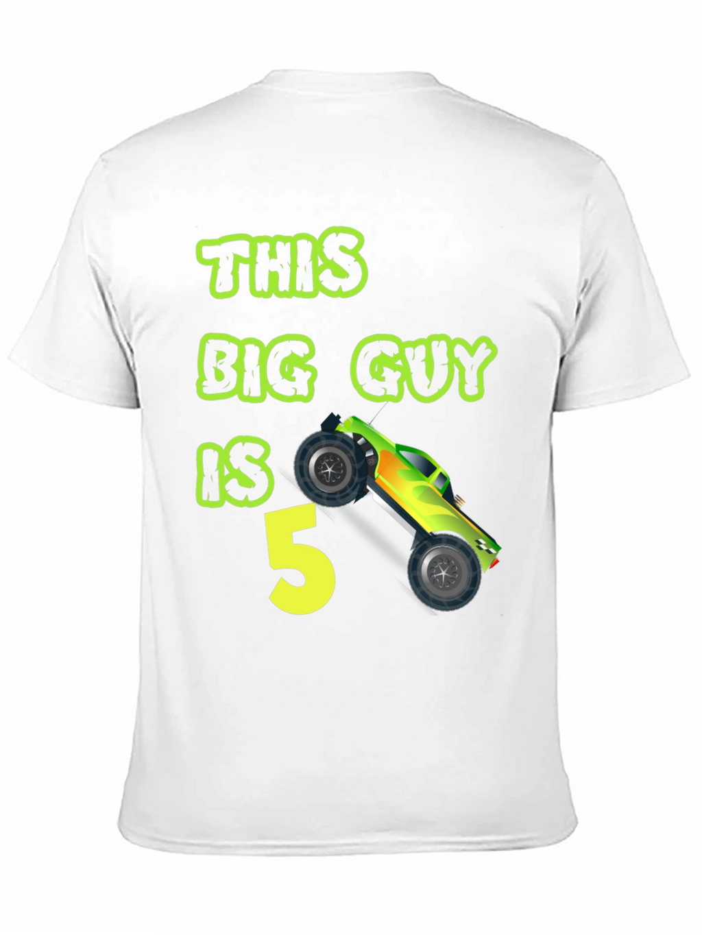 This Big Guy is 5 Monster Truck Birthday T-Shirt