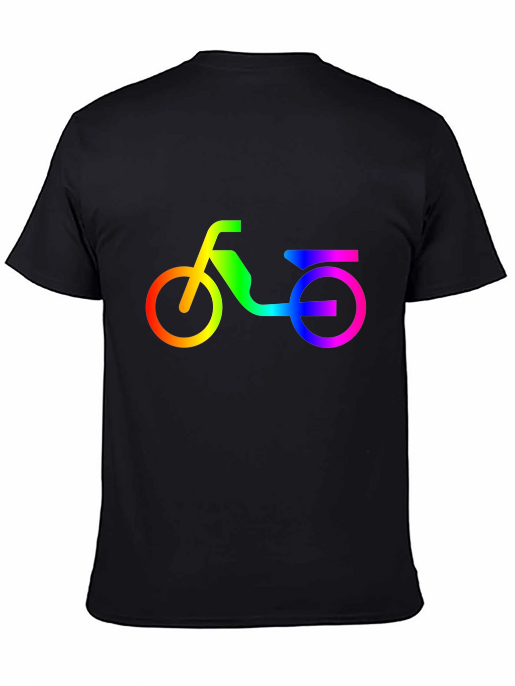 Rainbow Scooter Graphic Tee - Black