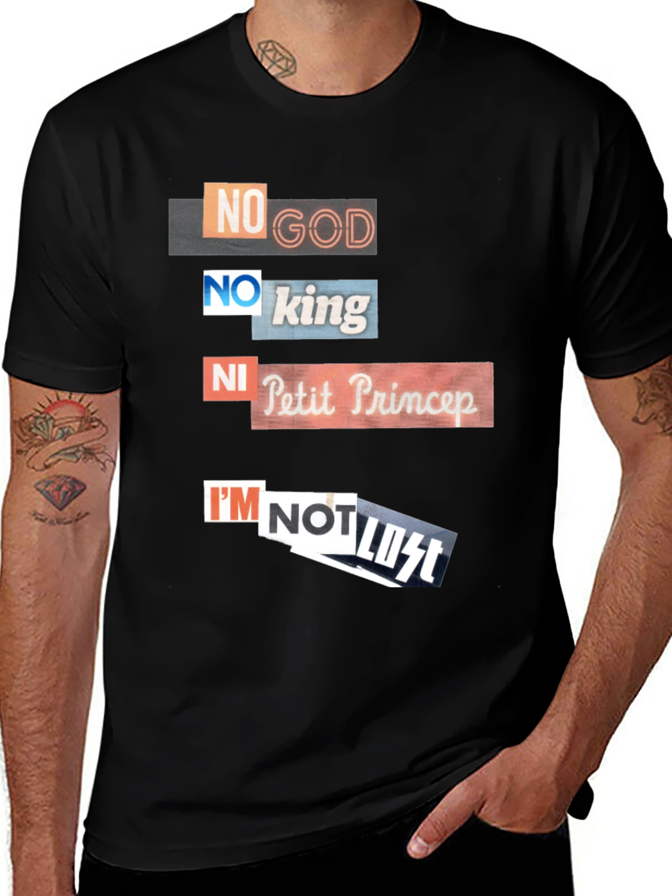 Edgy Slogan T-Shirt - No God No King & More!