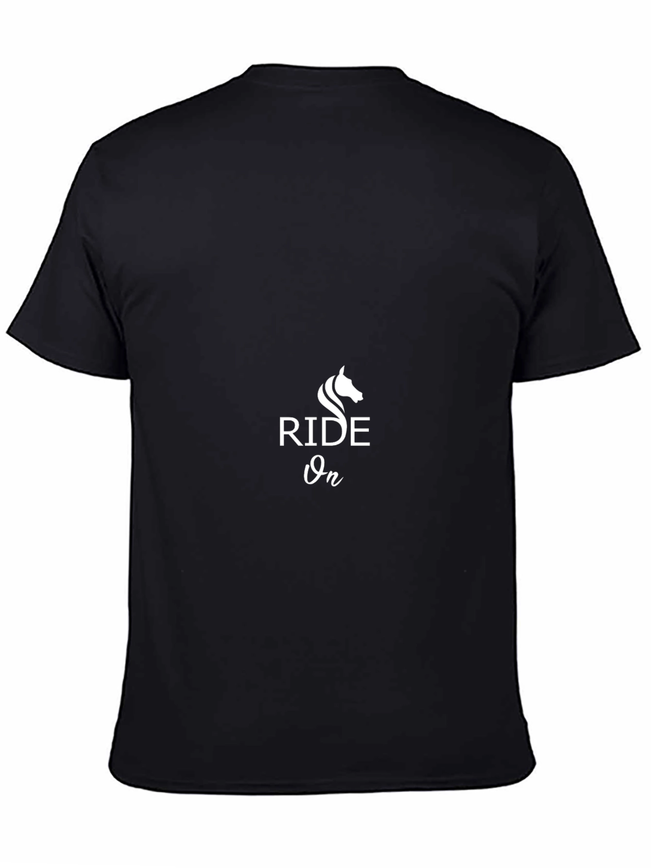 Ride On Graphic Tee - Black Cotton Blend