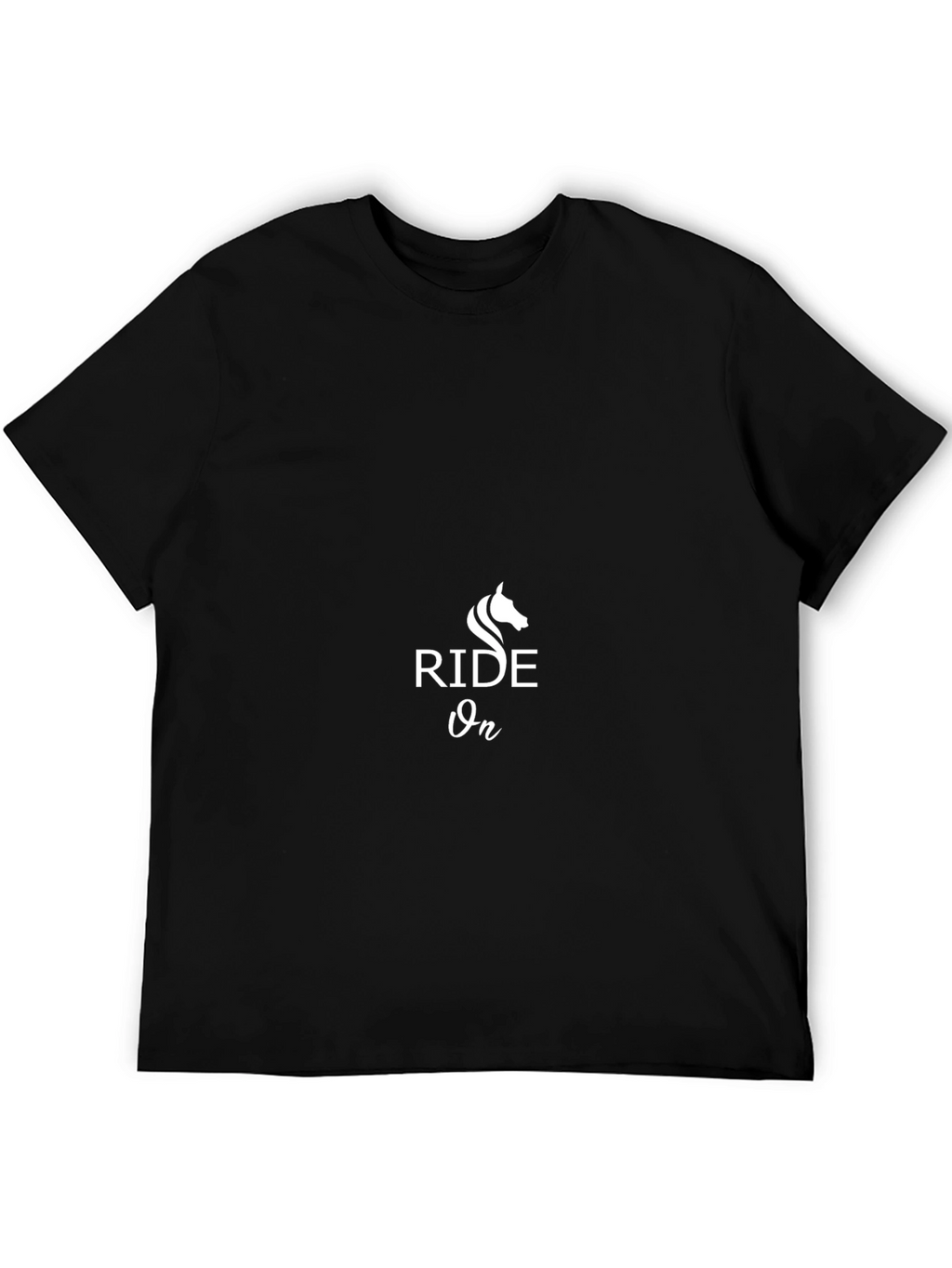 Ride On Graphic Tee - Black Cotton Blend